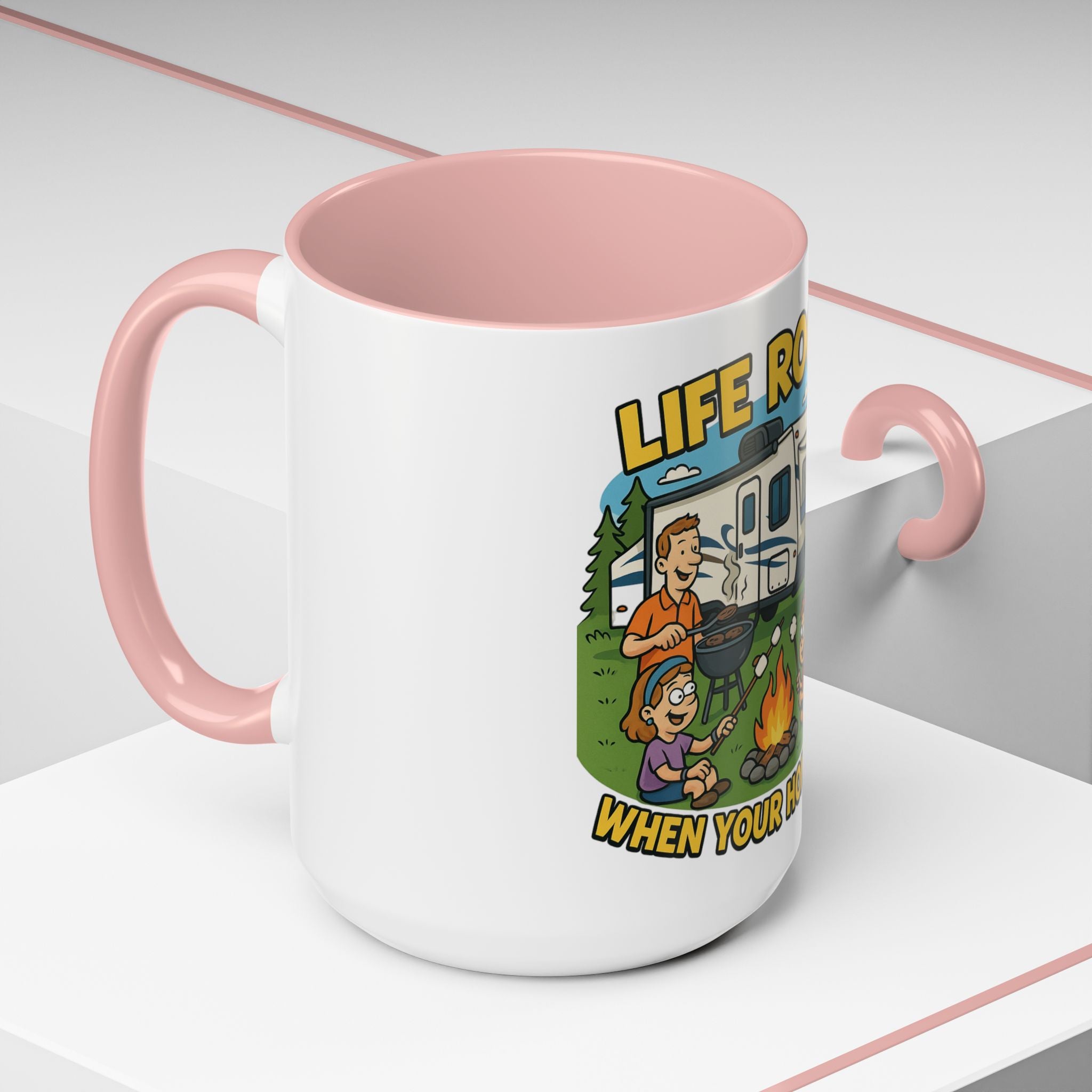 Camping Life Coffee Mug - Adventure Lover Gift, RV Travel Mug, Cozy Campfire Vibes, Perfect for Outdoor Enthusiasts, Gift for Dad