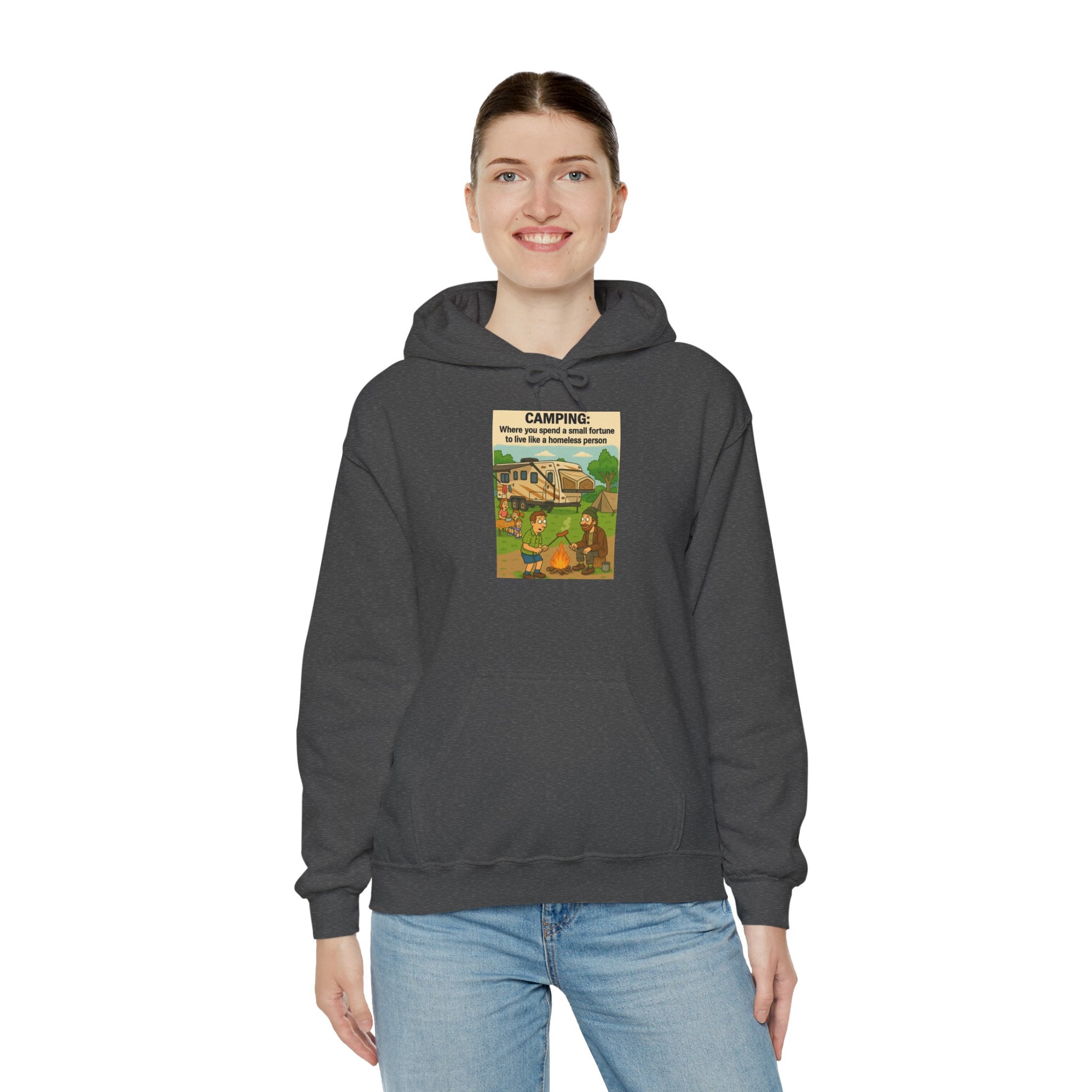 Cozy Camping Sweatshirt | Unisex Heavy Blend Hoodie, Outdoor Gear, Nature Lover Gift, Camping Apparel, Weekend Retreat Wear