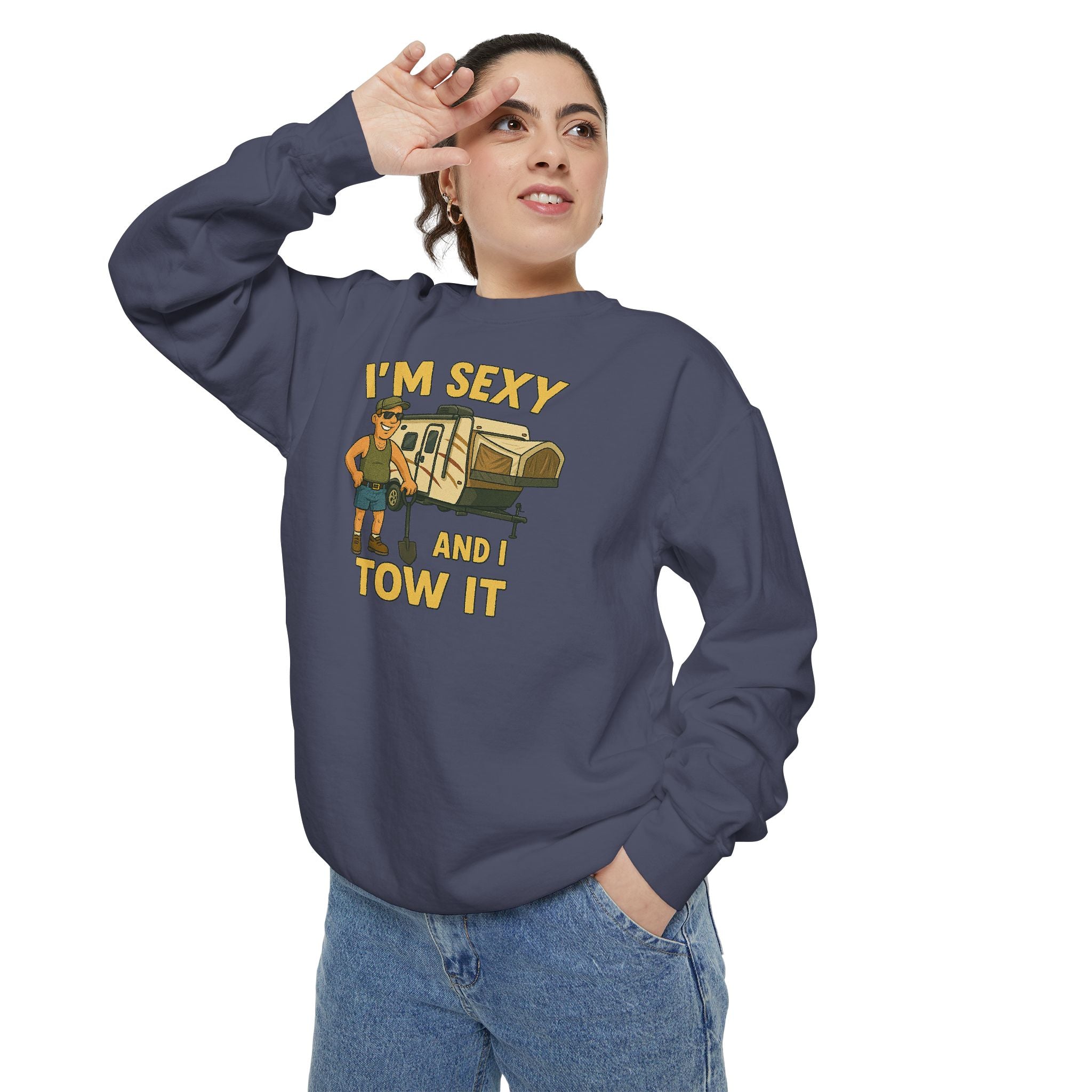 Funny Tow Truck Sweatshirt, Unisex Garment-Dyed Pullover, Casual Gift for Drivers, Trucking Humor Apparel, Cozy Fall Outfit, Perfect [...]