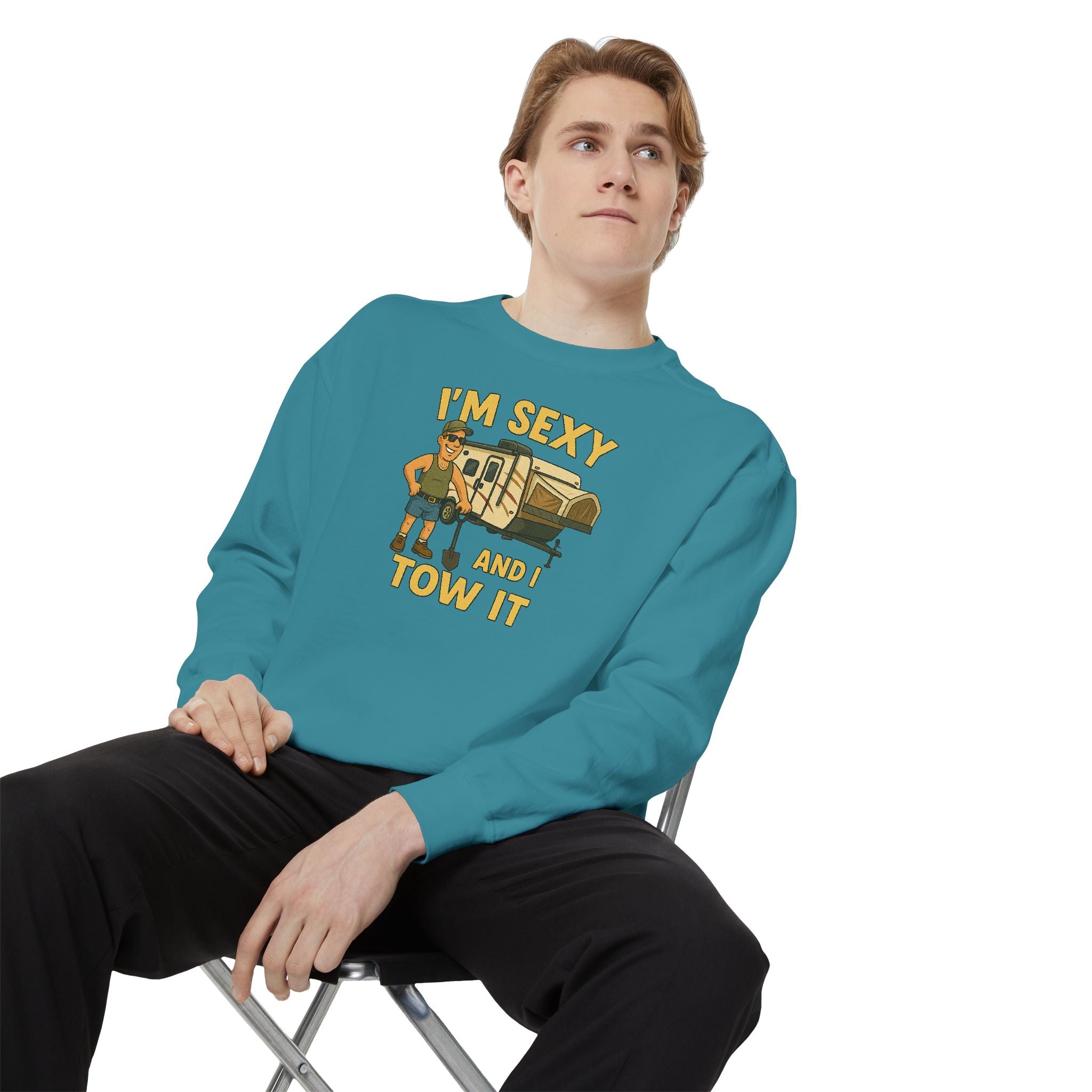 Funny Tow Truck Sweatshirt, Unisex Garment-Dyed Pullover, Casual Gift for Drivers, Trucking Humor Apparel, Cozy Fall Outfit, Perfect [...]