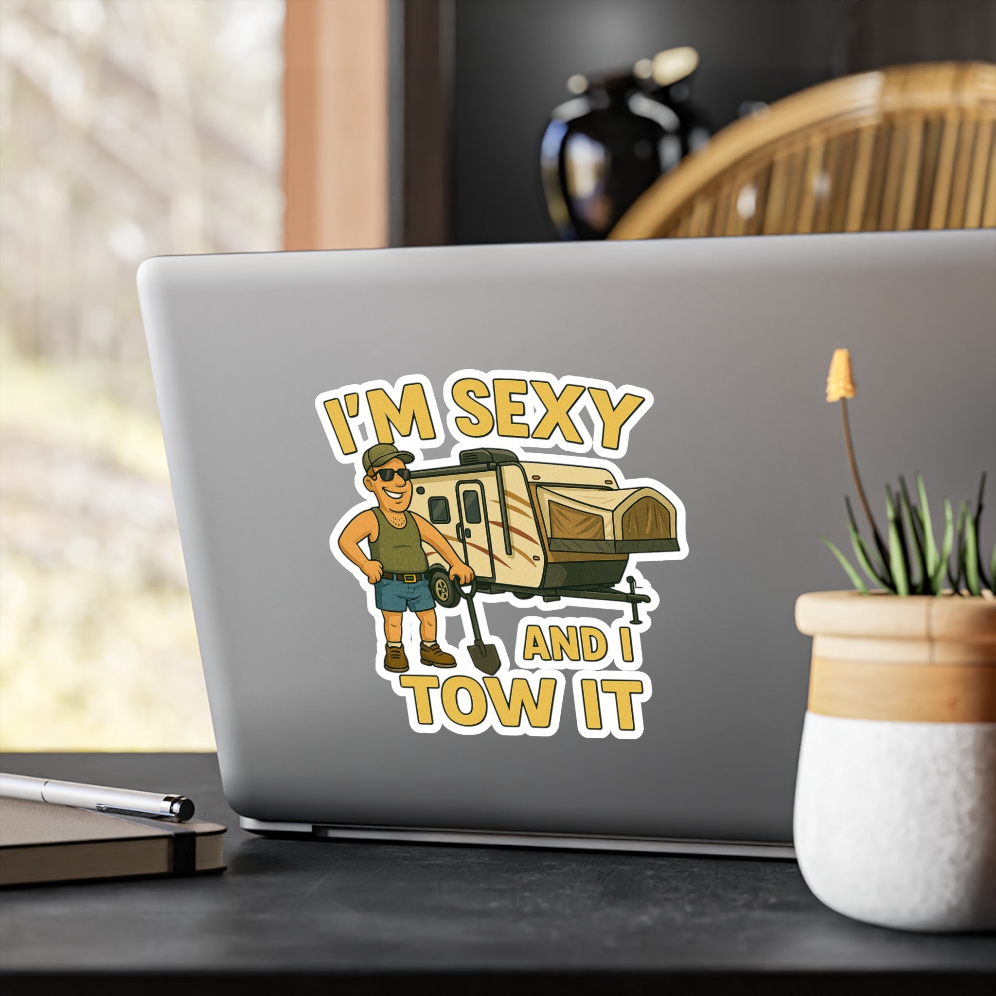 Funny RV Camping Sticker, Hilarious Vinyl Decal for Car, Laptop, Travel Lovers, Humorous Gift for Campers, Vinyl Decals for Outdoors