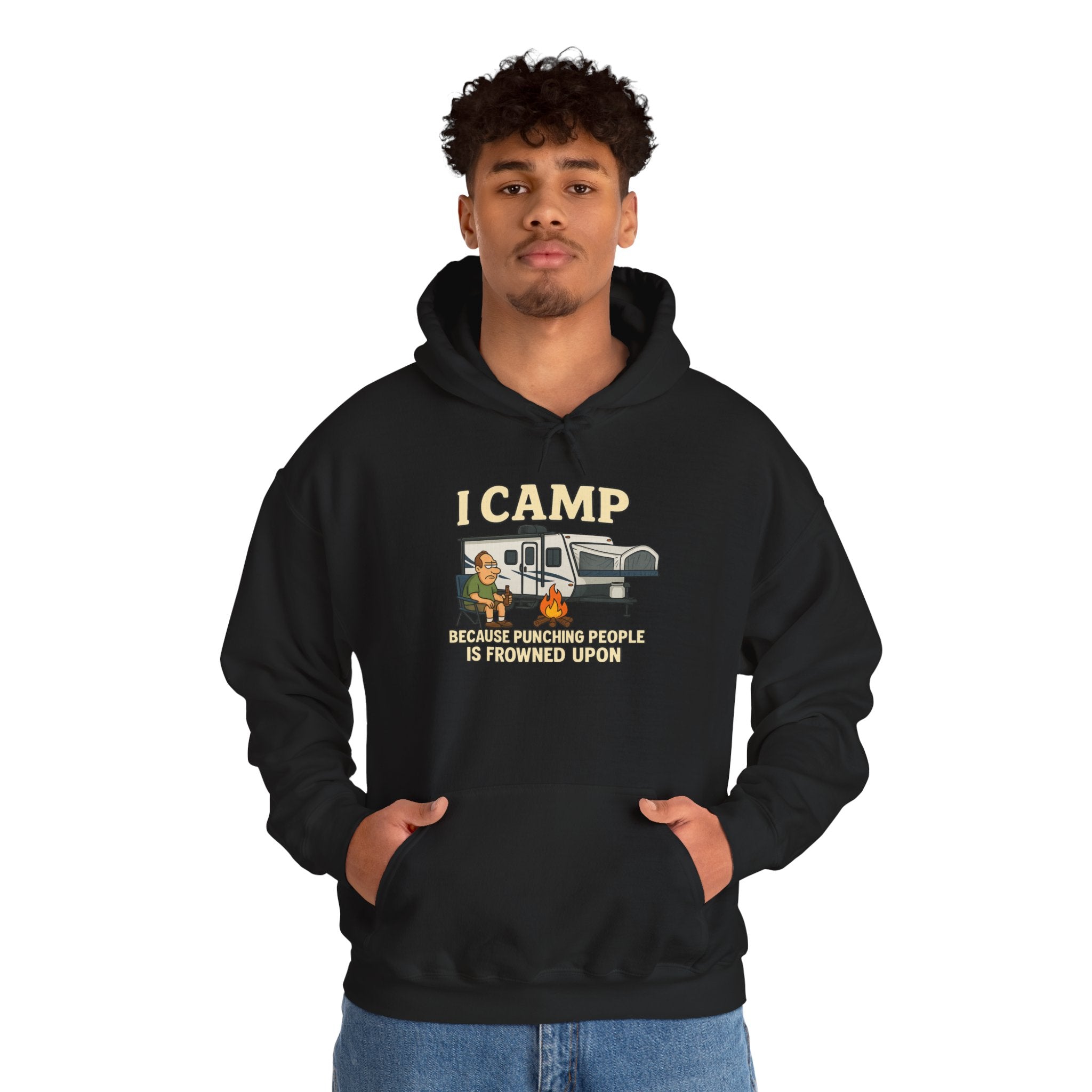 I Camp Unisex Heavy Blend™ Hoodie - Perfect for Outdoor Lovers