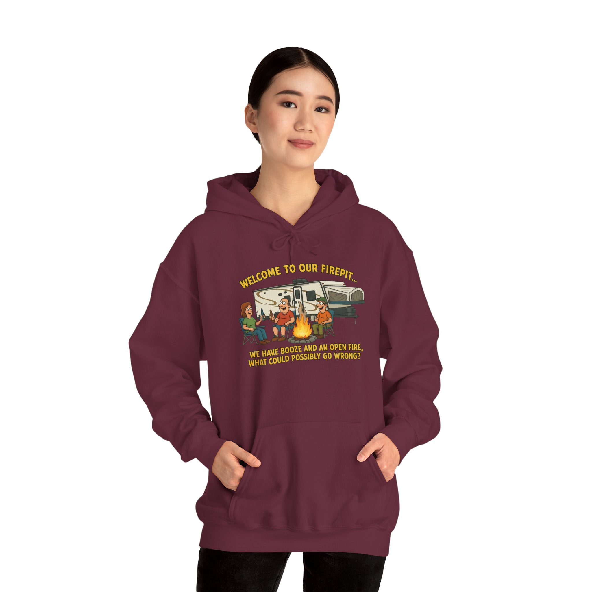 Cozy Campfire Sweatshirt | Unisex Hoodie for Outdoor Lovers, Camping Gear, Warmth for Fall, Great Gift for Nature Enthusiasts