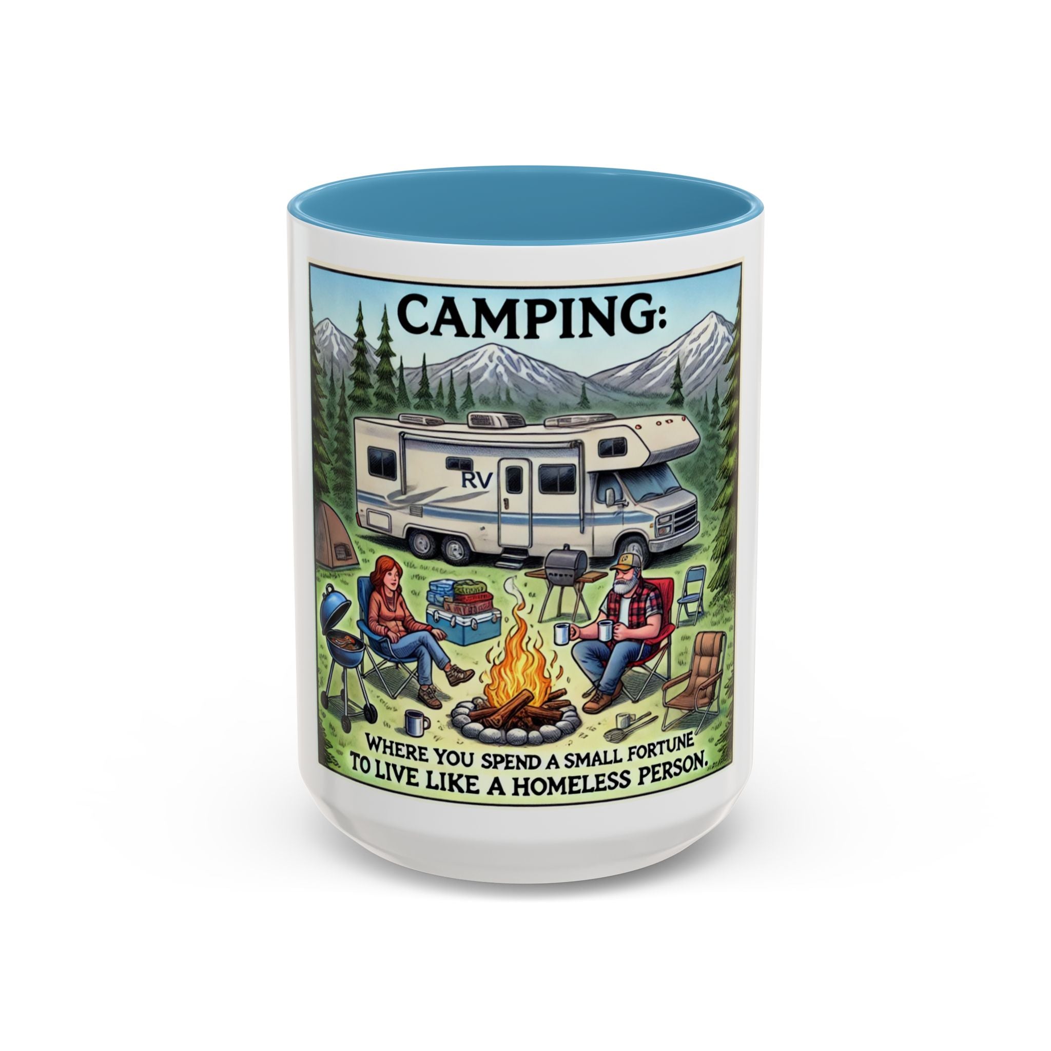 Mug - Camping Where You Spend a Small Fortune Coffee Mug (11, 15oz)