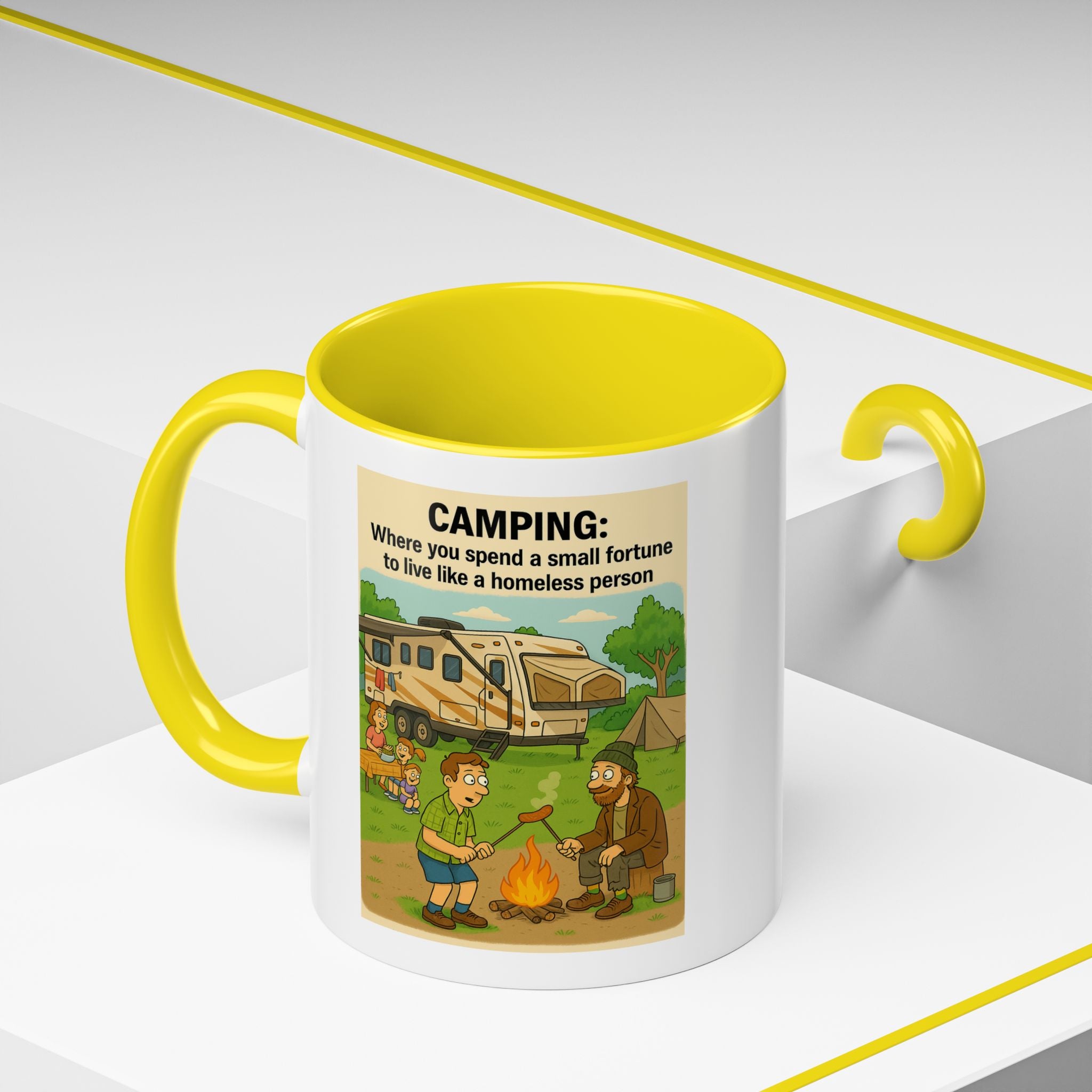 Camping Humor Coffee Mug, Hilarious Campfire Gift, Funny Mug for Outdoors Lovers, Adventure Lover's Coffee Cup, Unique Camping Present