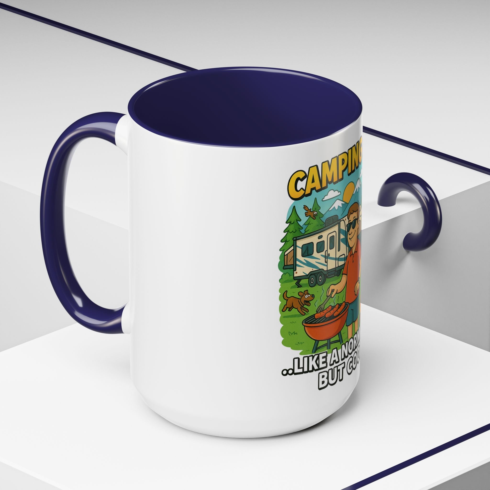 Cool Camping Dad Coffee Mug - Fun Outdoor Adventure Gift