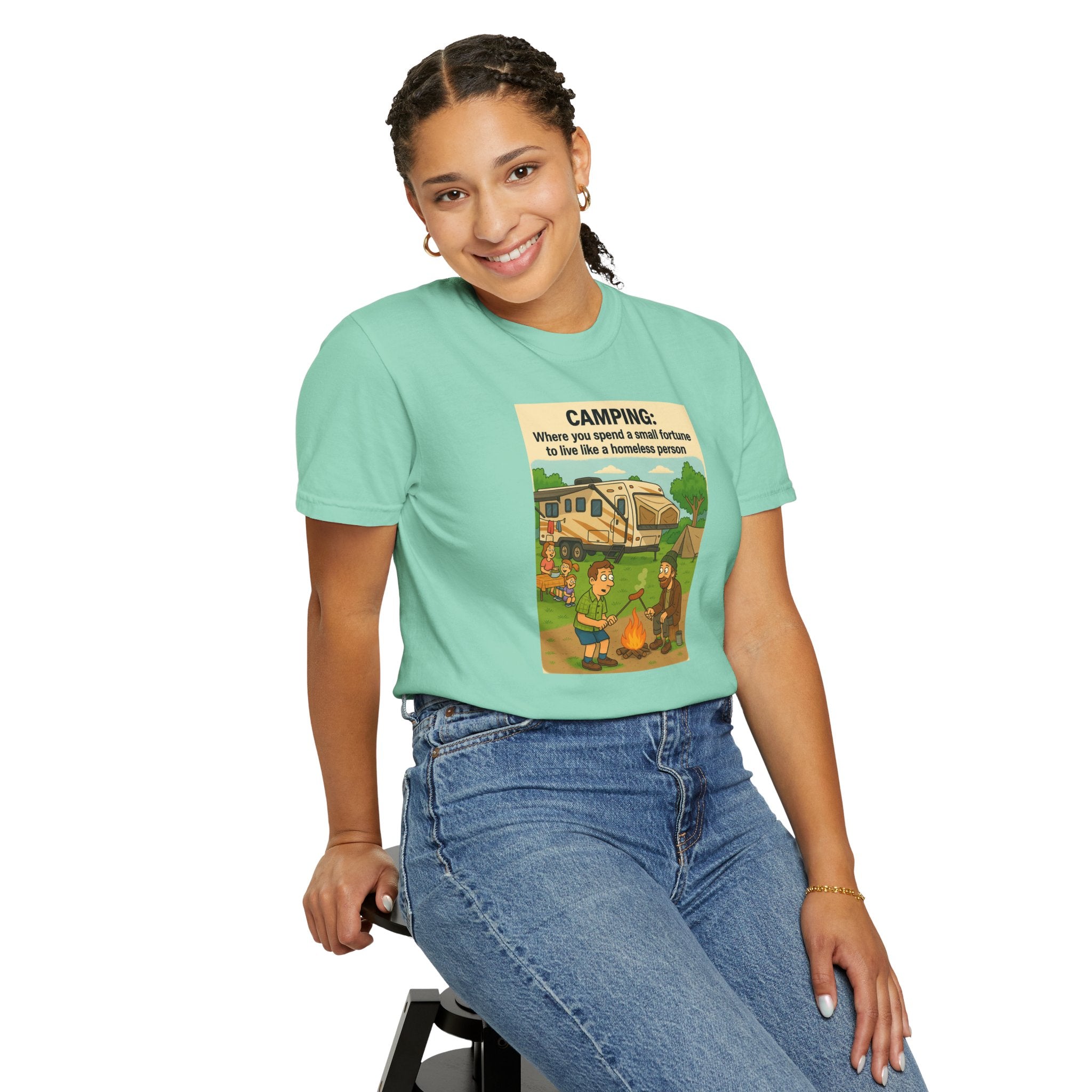 Camping Humor T-Shirt, Unisex Graphic Tee, Adventure Gift, Outdoor Lover Apparel, Funny Camping Shirt
