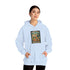 Camping Forecast Graphic Hoodie, Unisex Heavy Blend Sweatshirt, Outdoor Apparel, Weekend Getaway Gift, Nature Lover Clothing