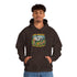 Campfire Adventure Hoodie with Retro Design, Cozy Gift for Outdoor Lovers, Perfect for Camping, Road Trips, and Casual Wear