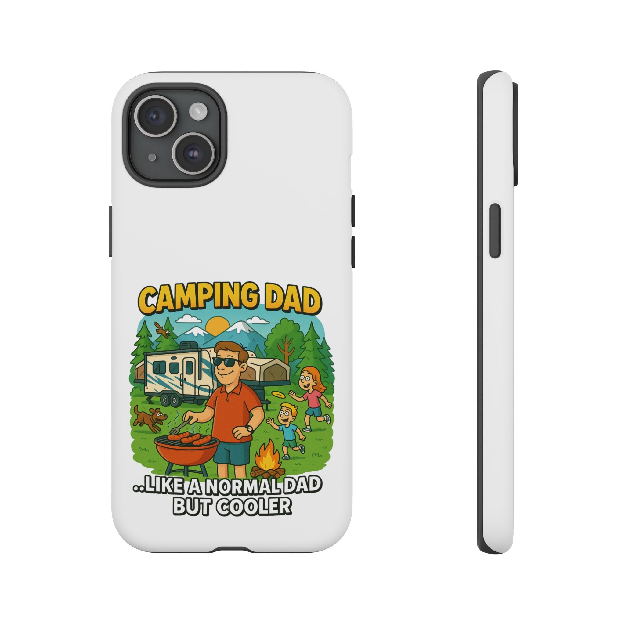 Camping Dad Phone Case - Unique Tough Cover for Outdoor Dads