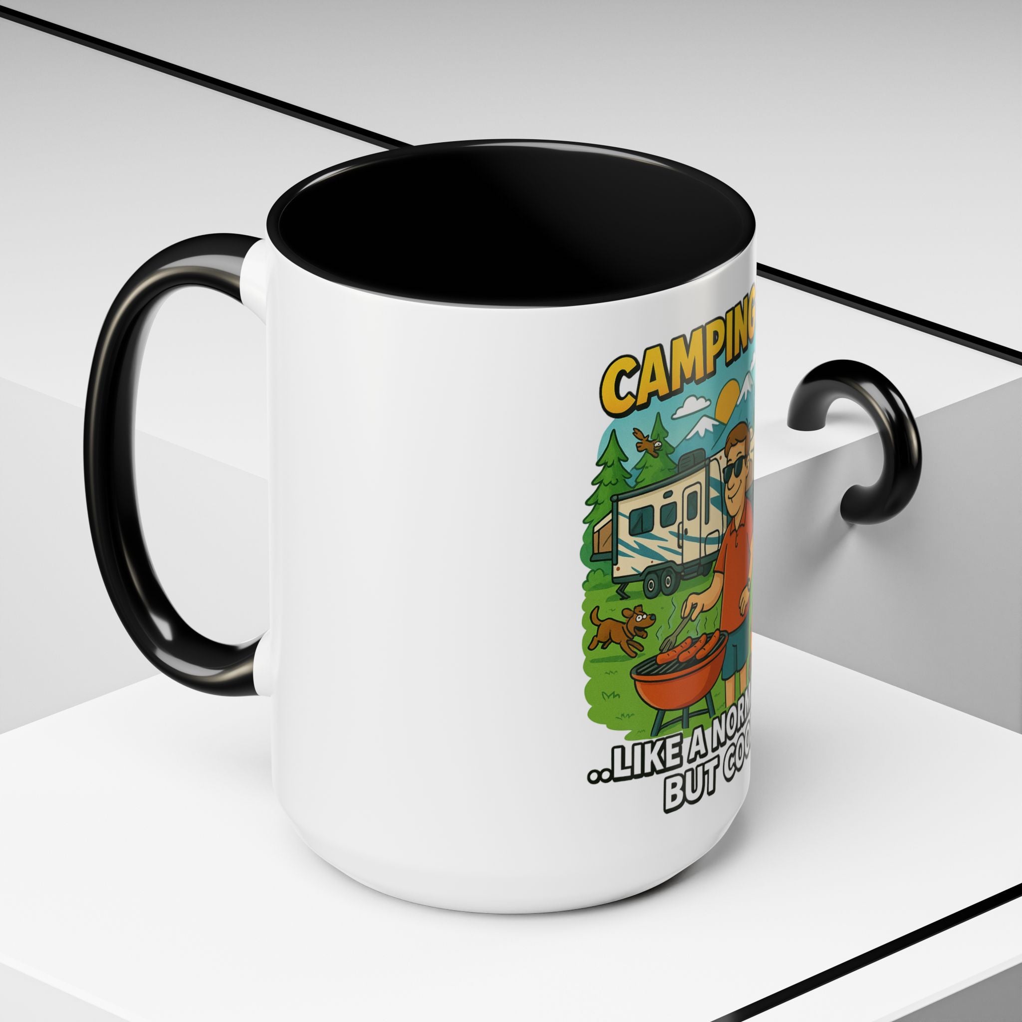 Cool Camping Dad Coffee Mug - Fun Outdoor Adventure Gift