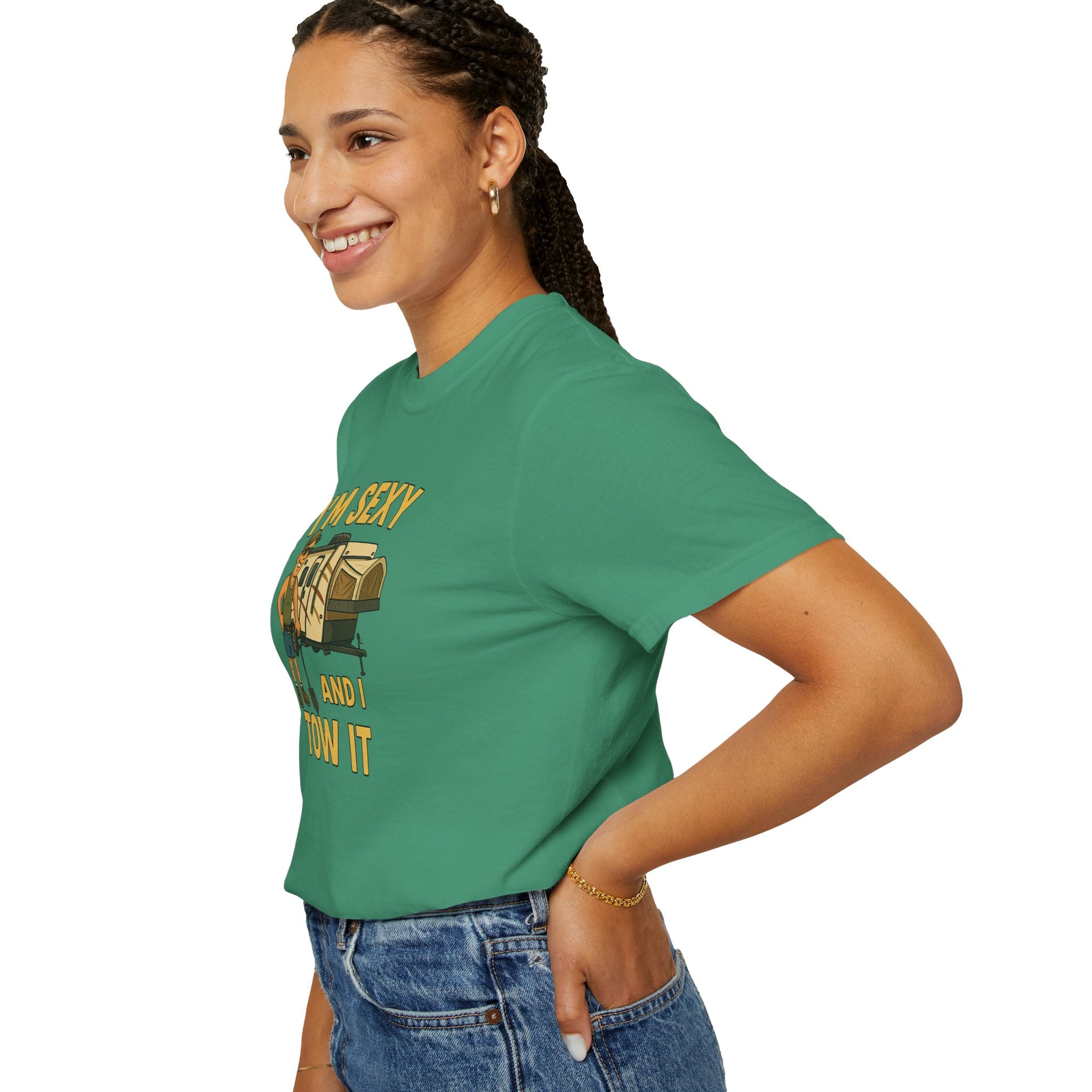 Playful Camping T-Shirt, I'm Sexy and I Tow It Tee, Unisex Outdoor Shirt, Funny Gift for RV Lovers, Travel T-Shirt, Casual Summer Wear
