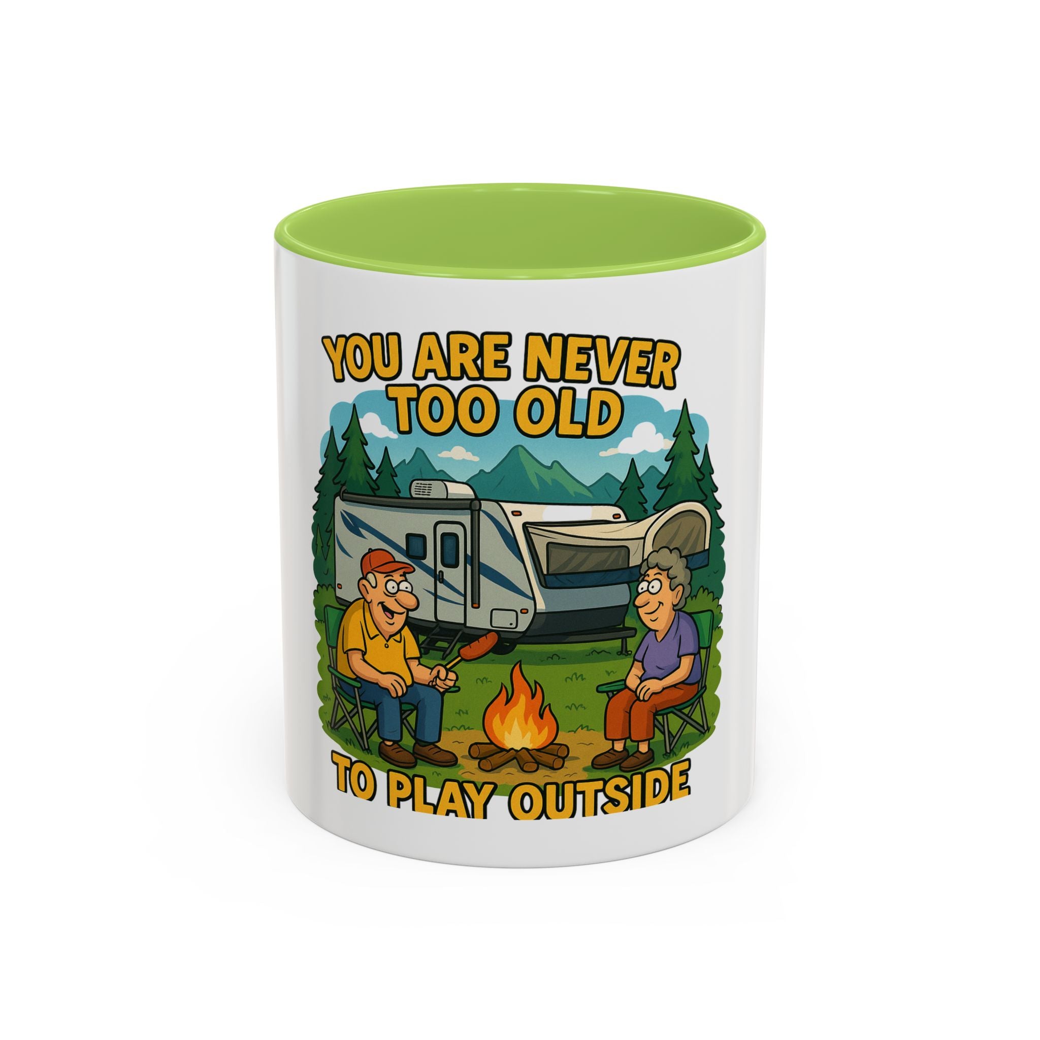Outdoor Adventure Coffee Mug - You Are Never Too Old to Play Outside