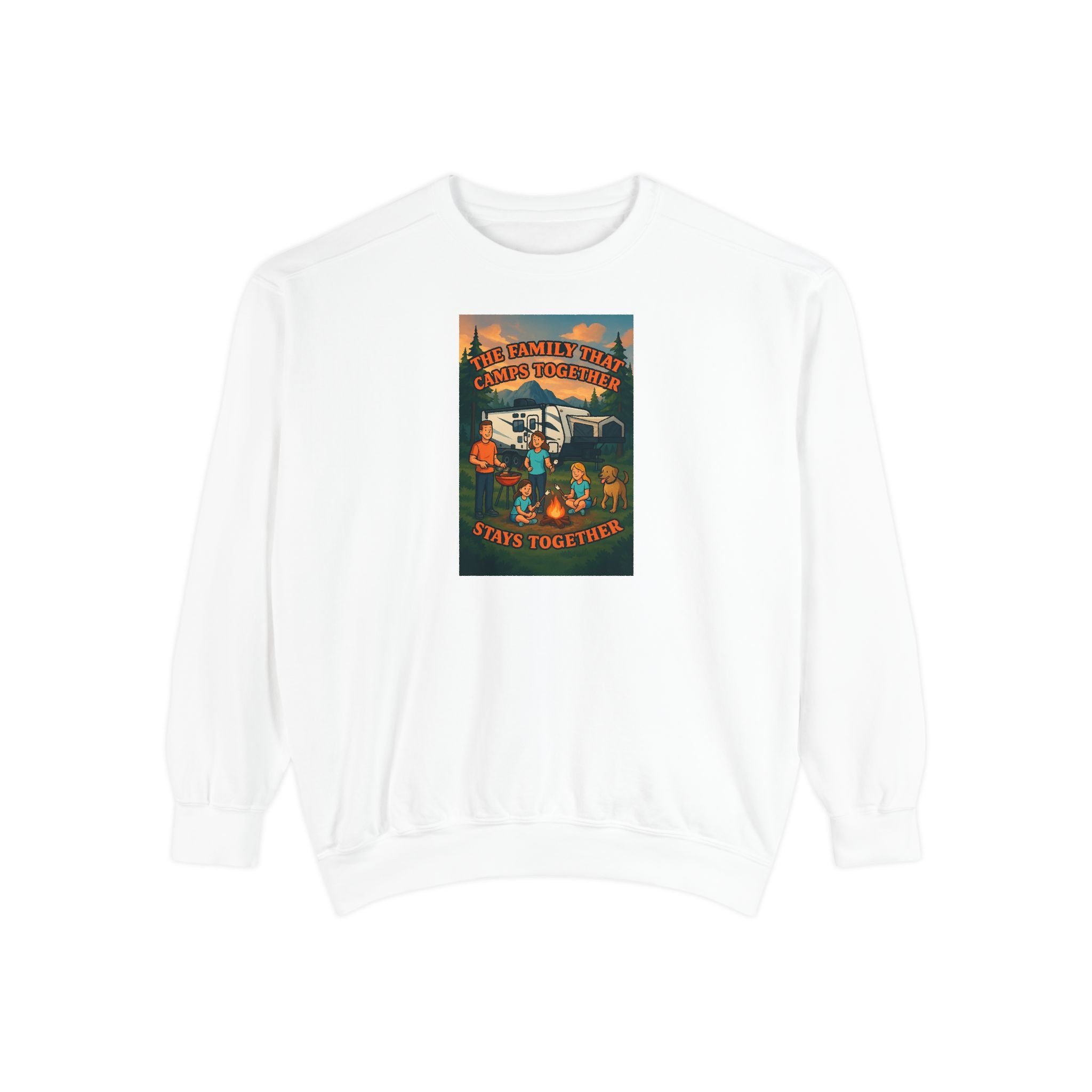 Cozy Unisex Garment-Dyed Sweatshirt with Retro Design, Perfect for Relaxing, Gift for Friends, Casual Wear, Fall Fashion, Warm Layer