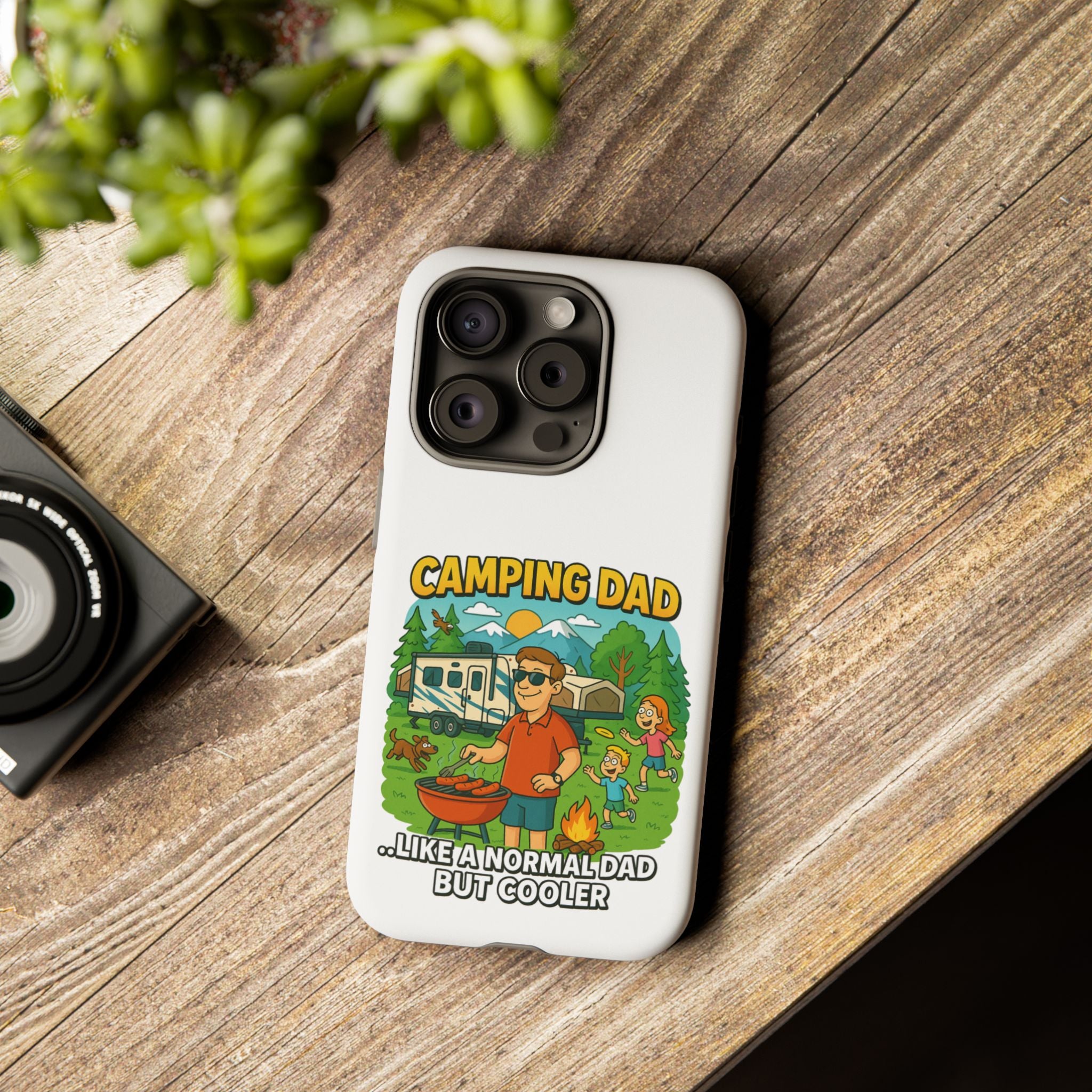 Camping Dad Phone Case - Unique Tough Cover for Outdoor Dads