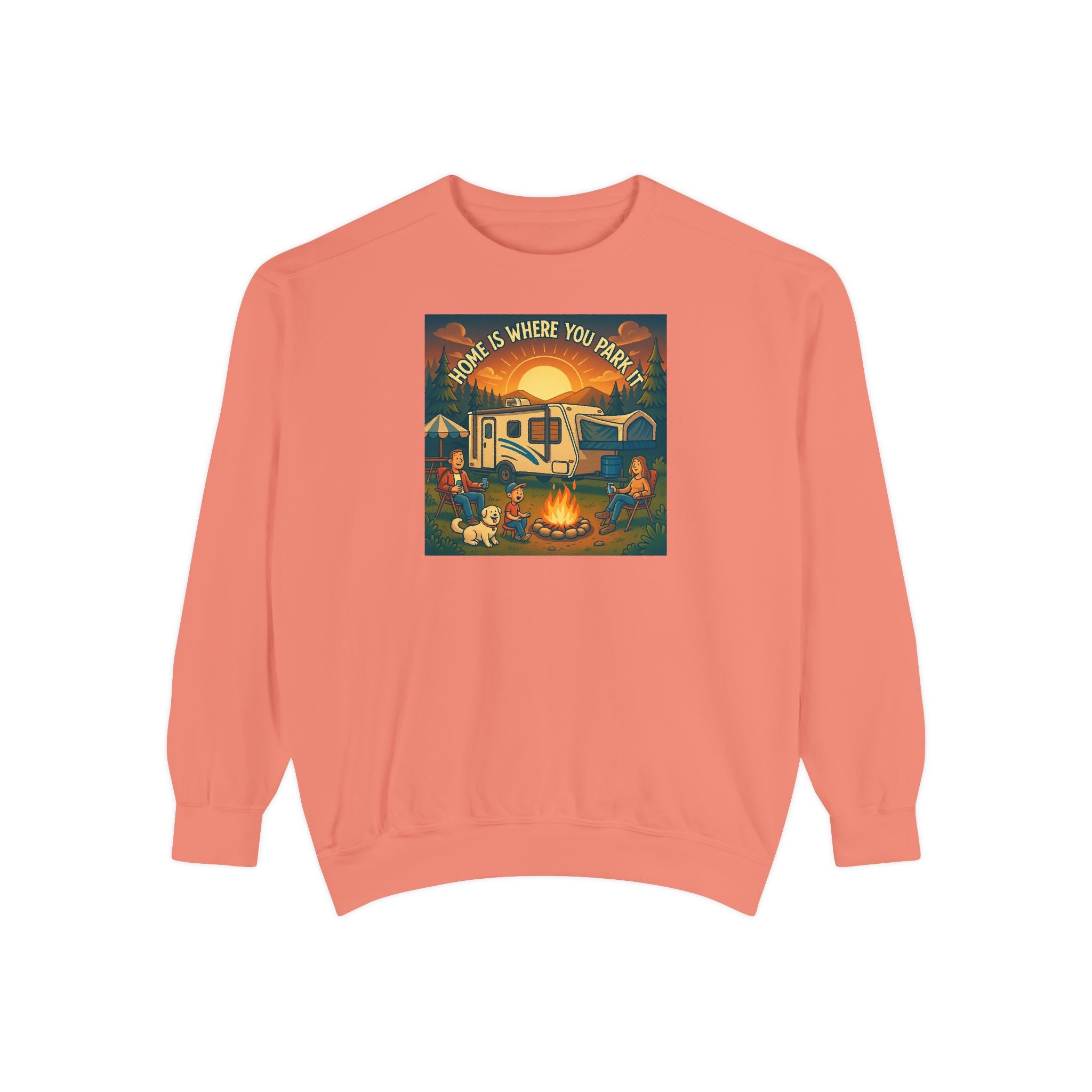 Cozy Campfire Sweatshirt for Adventure Lovers, Vintage Style, Unisex Garment-Dyed Sweatshirt, Camping Apparel, Gift for Outdoorsy [...]