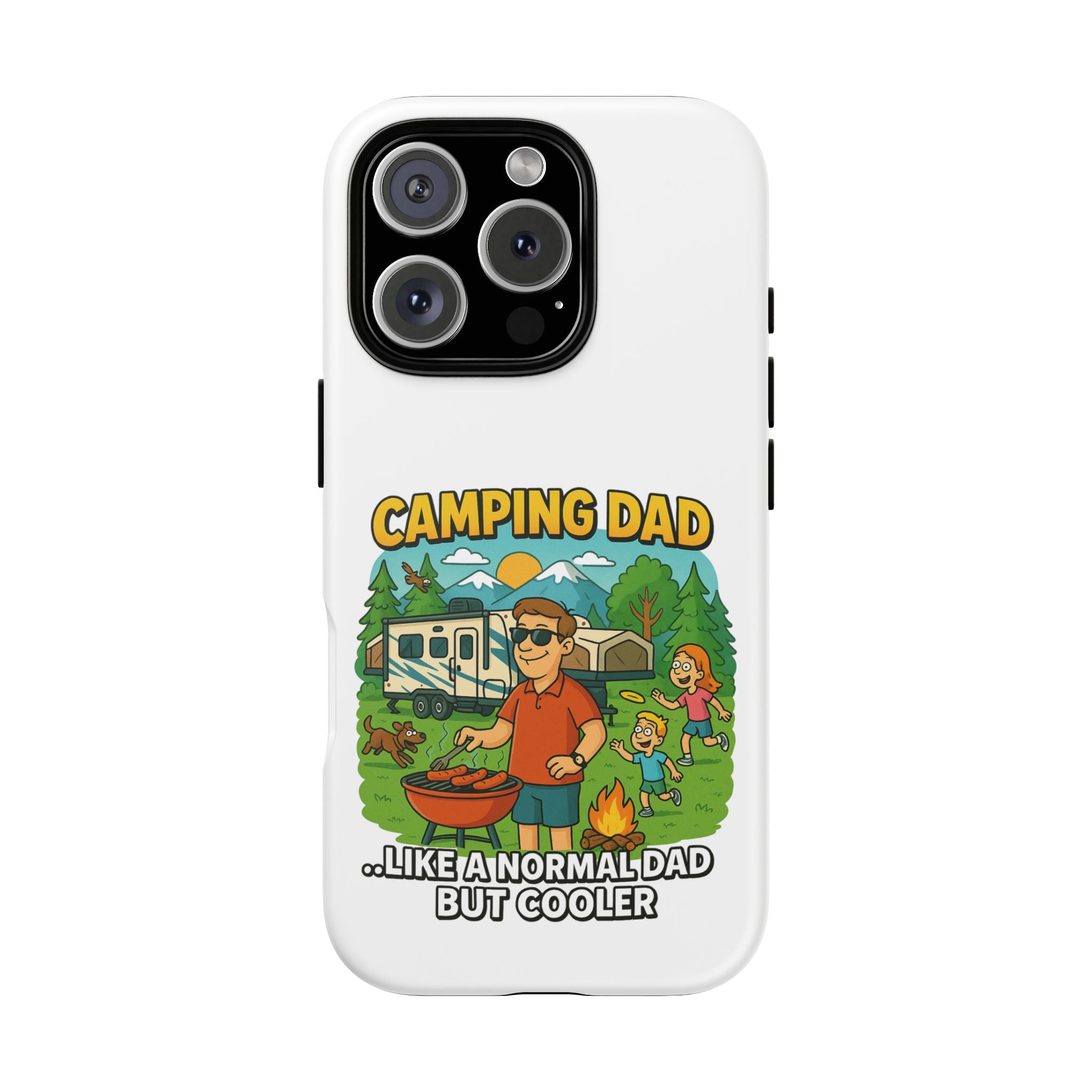 Camping Dad Phone Case - Unique Tough Cover for Outdoor Dads