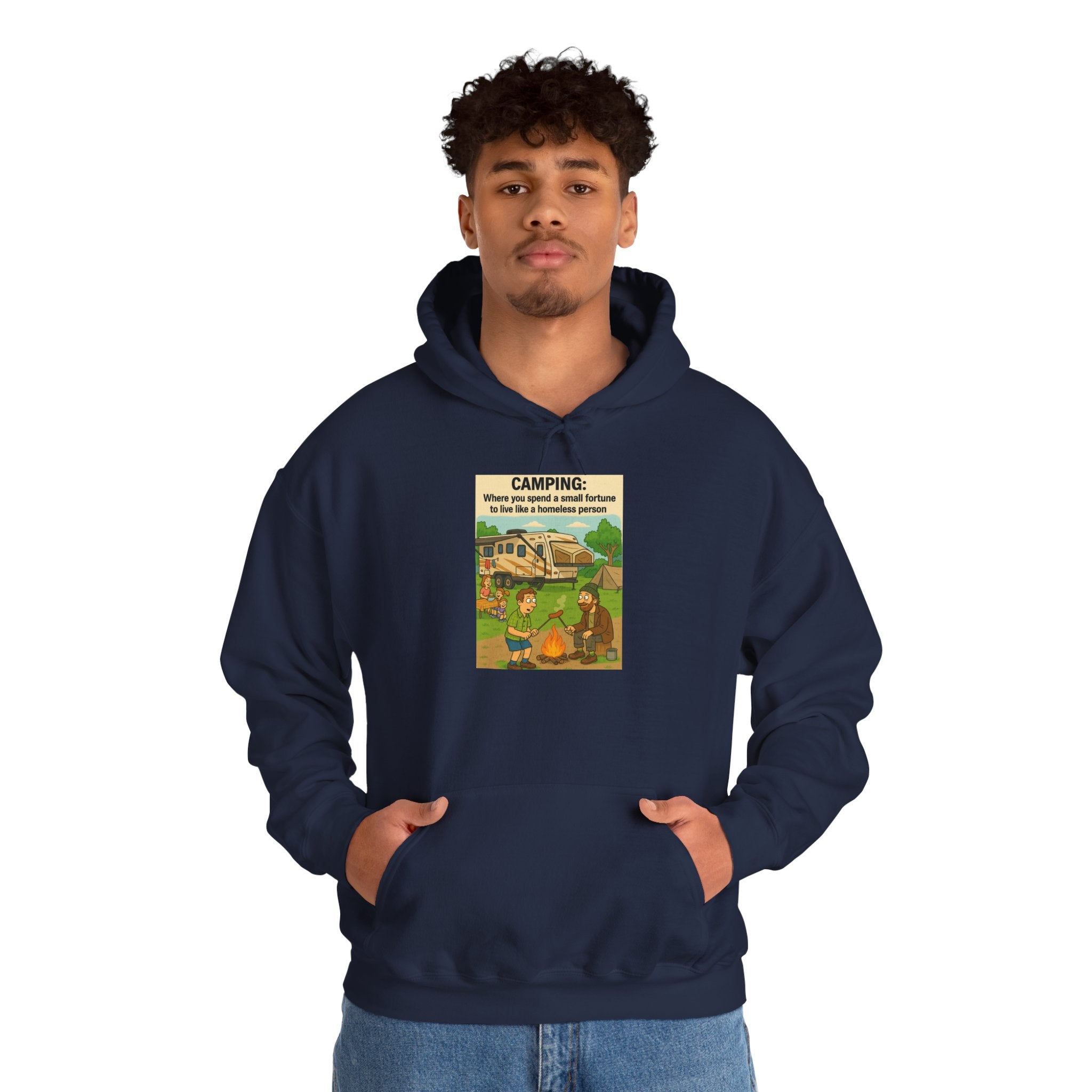 Cozy Camping Sweatshirt | Unisex Heavy Blend Hoodie, Outdoor Gear, Nature Lover Gift, Camping Apparel, Weekend Retreat Wear
