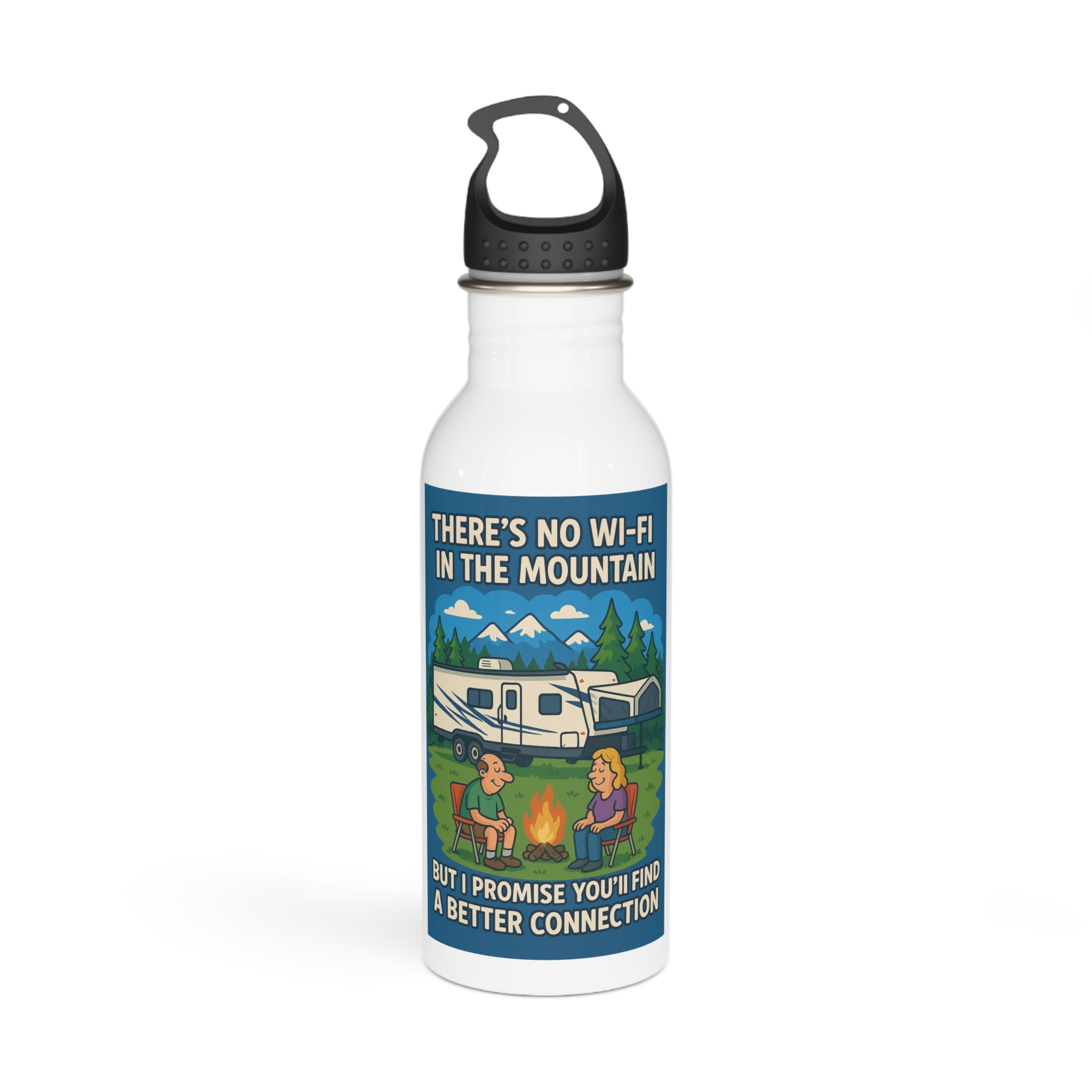 Outdoor Adventure Water Bottle - Camping Gear, Hiking Supplies, Eco-Friendly Drinkware, Portable Flask, Gift for Nature Lovers