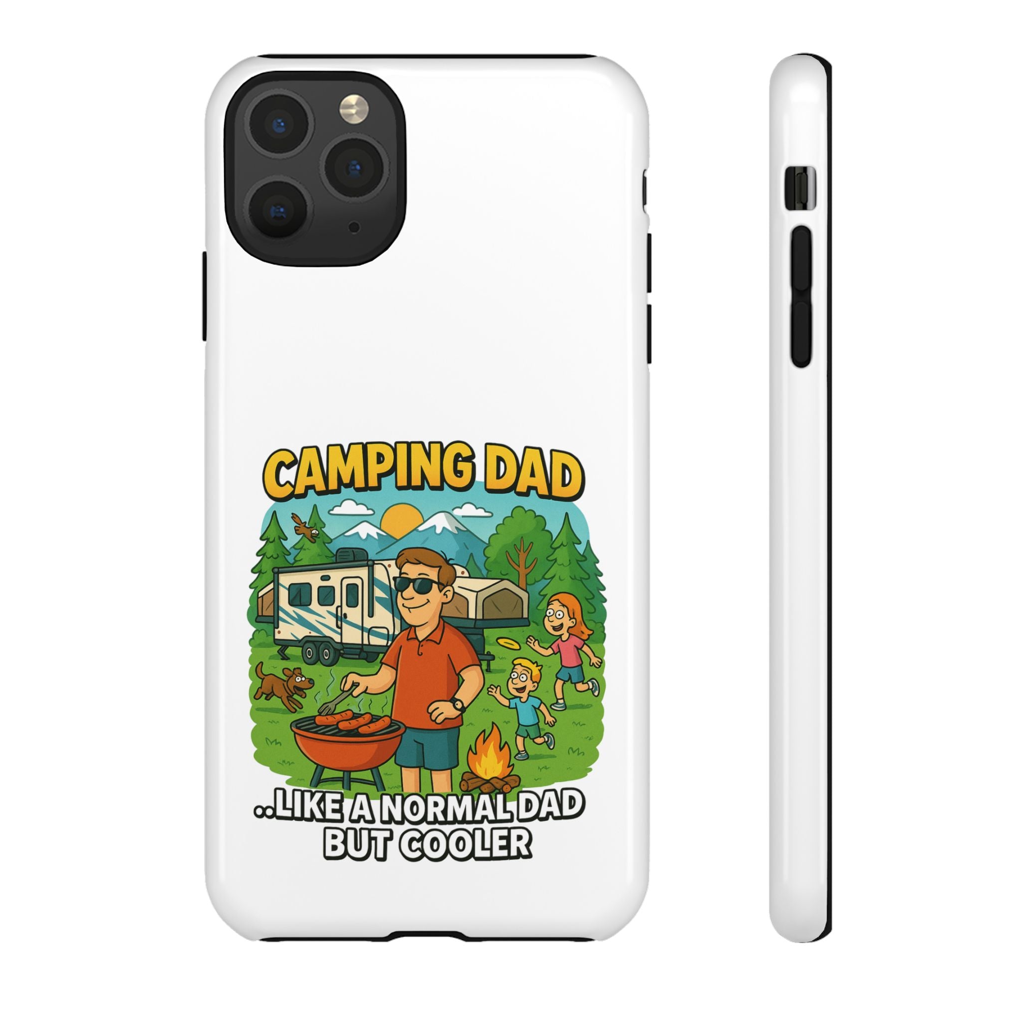 Camping Dad Phone Case - Unique Tough Cover for Outdoor Dads