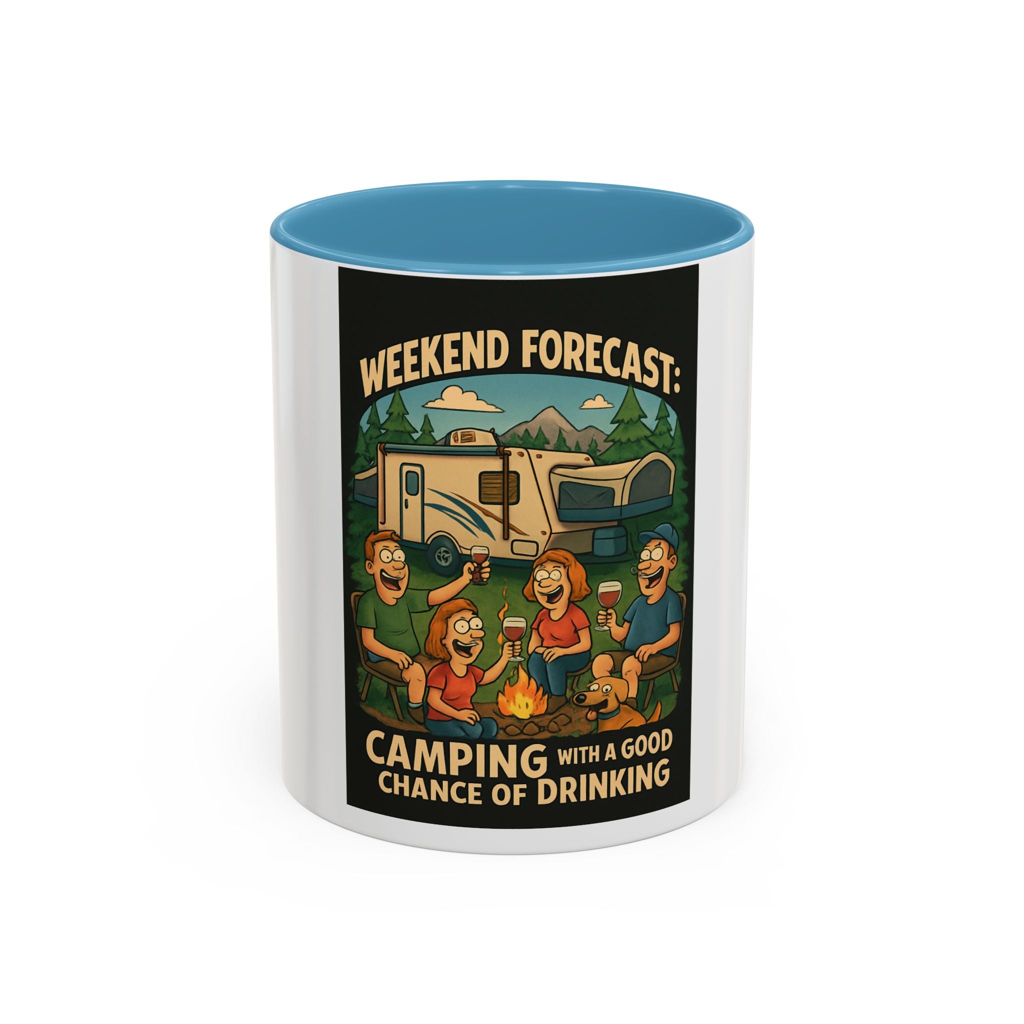 Camping Forecast Coffee Mug | Outdoor Adventure Gift | Funny Camper Mug | Gift for Campers | Camping Enthusiast Decor