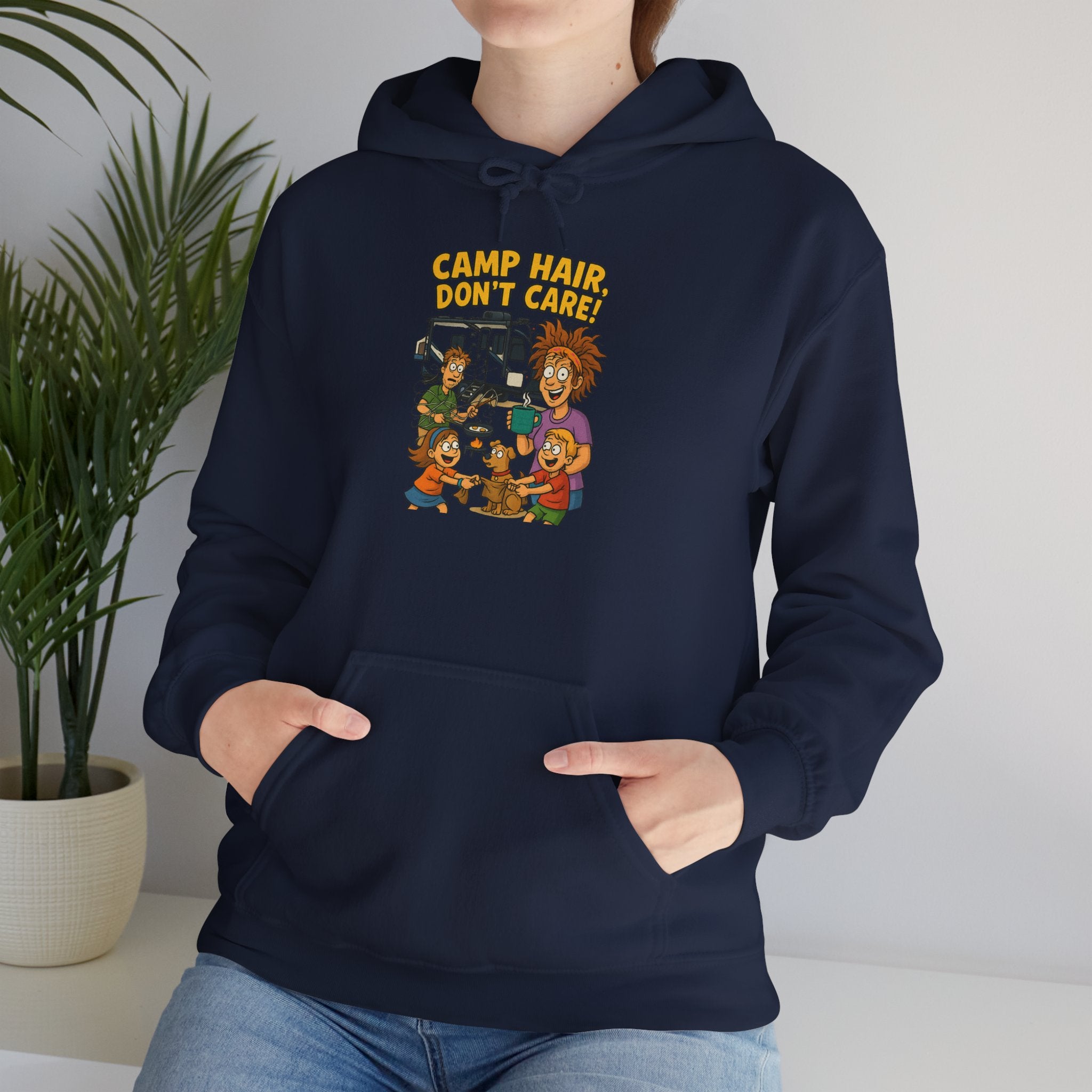Camp Vibes Unisex Hooded Sweatshirt - Cozy, Funny Gift, Summer Nights, Outdoor Adventure, Camping Apparel