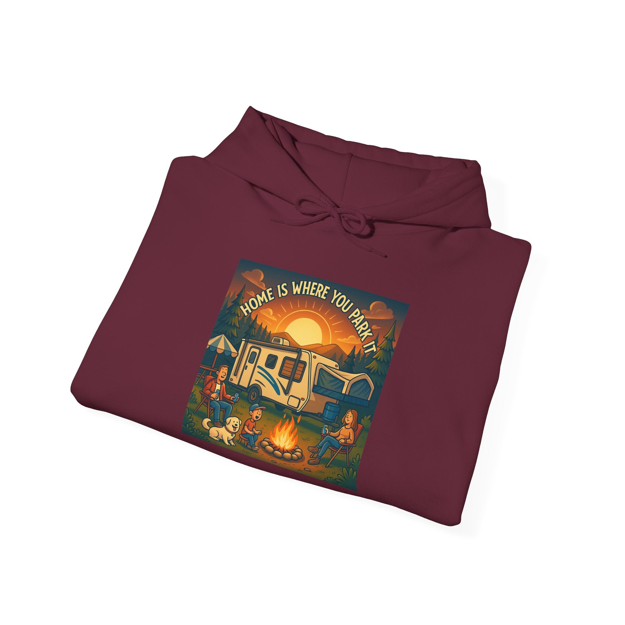 Cozy Campfire Vibes Hoodie, Unisex Sweatshirt for Camp Lovers, Autumn Apparel, Outdoor Adventure Gift, Family Get-Together