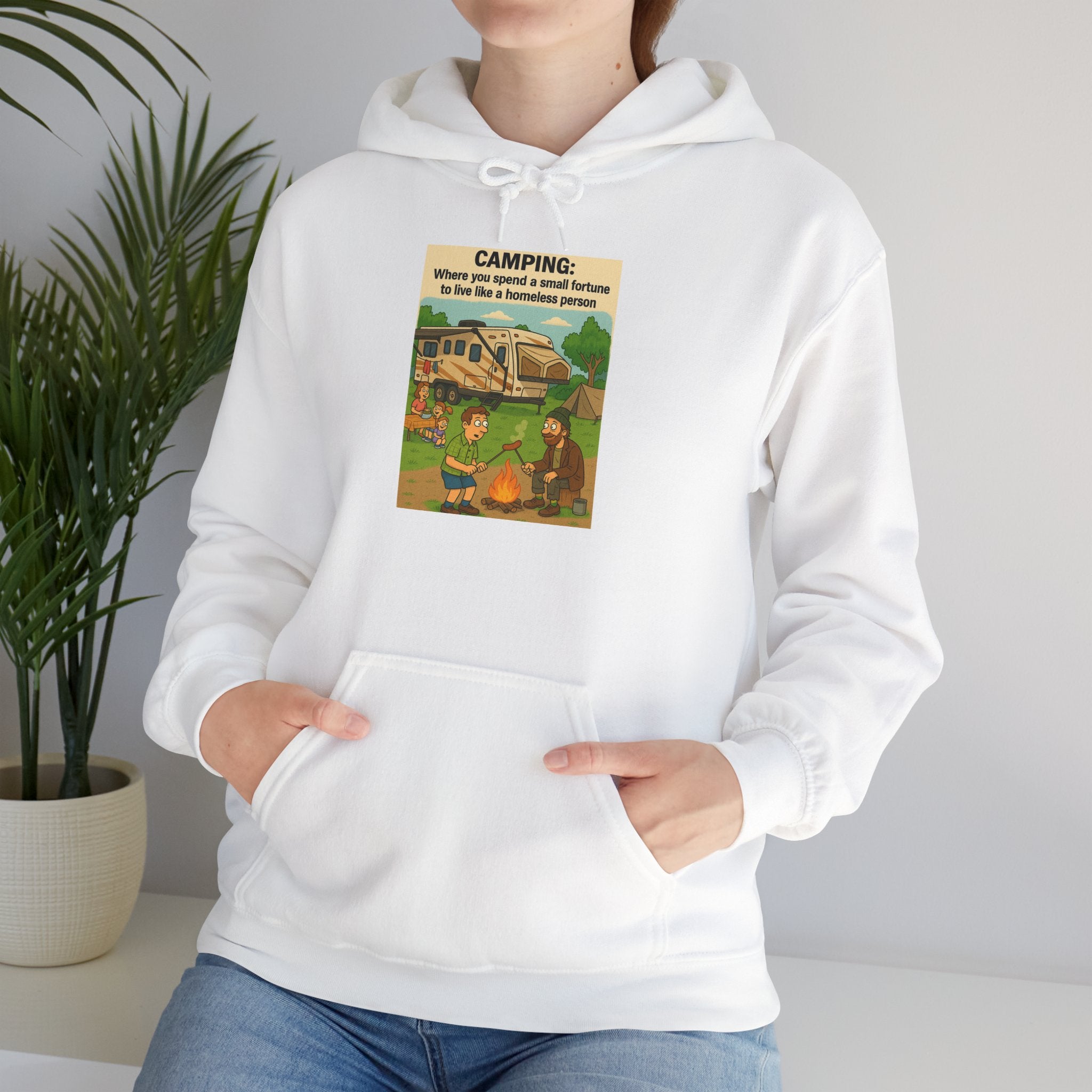 Cozy Camping Sweatshirt | Unisex Heavy Blend Hoodie, Outdoor Gear, Nature Lover Gift, Camping Apparel, Weekend Retreat Wear
