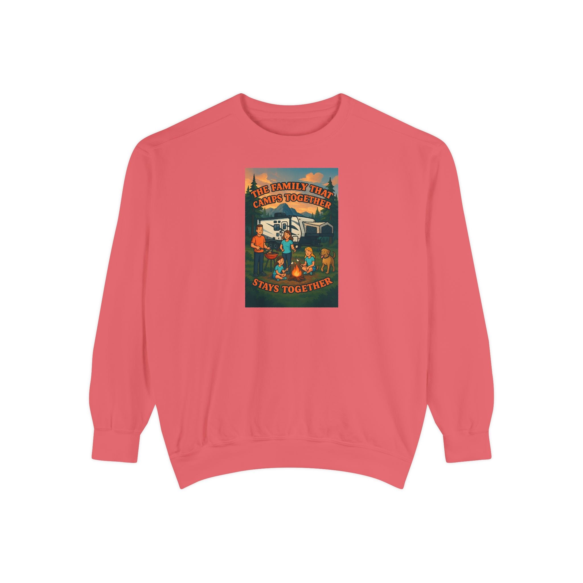 Cozy Unisex Garment-Dyed Sweatshirt with Retro Design, Perfect for Relaxing, Gift for Friends, Casual Wear, Fall Fashion, Warm Layer