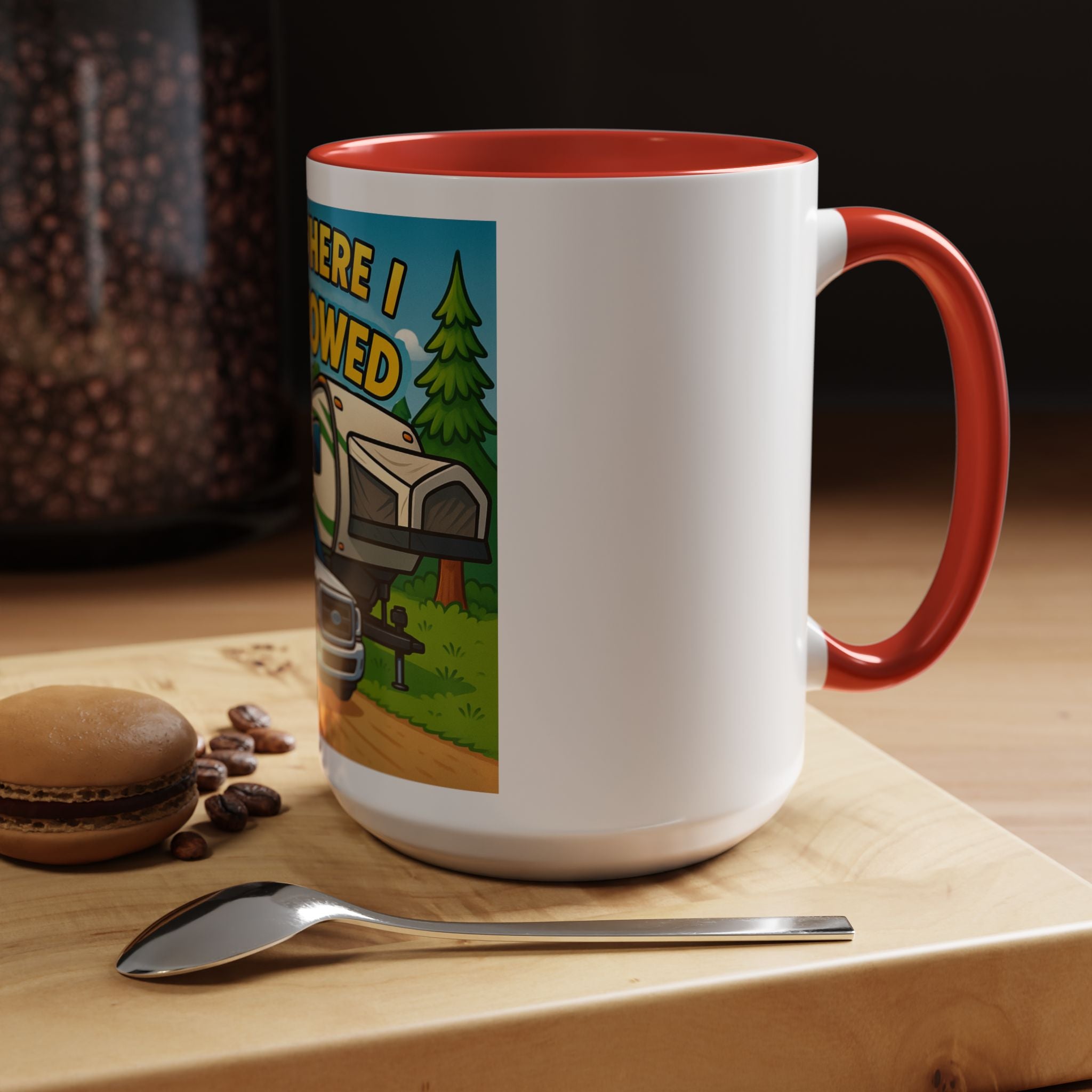 Adventure Camping Coffee Mug, RV Lover Gift, Hiking Mug, Travel Enthusiast Ceramic Cup, Nature Lover Drinkware