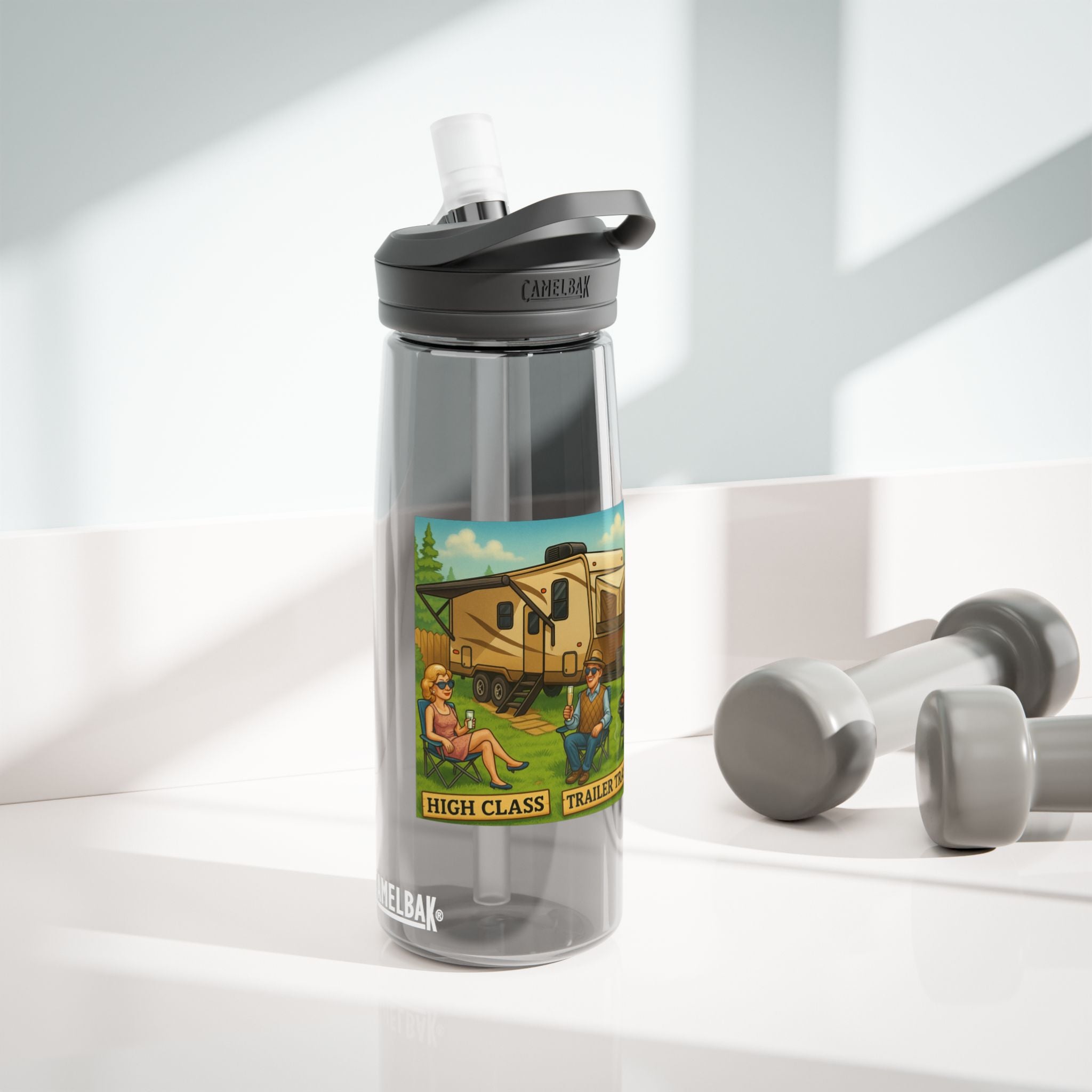 High Class Trailer Trash Water Bottle