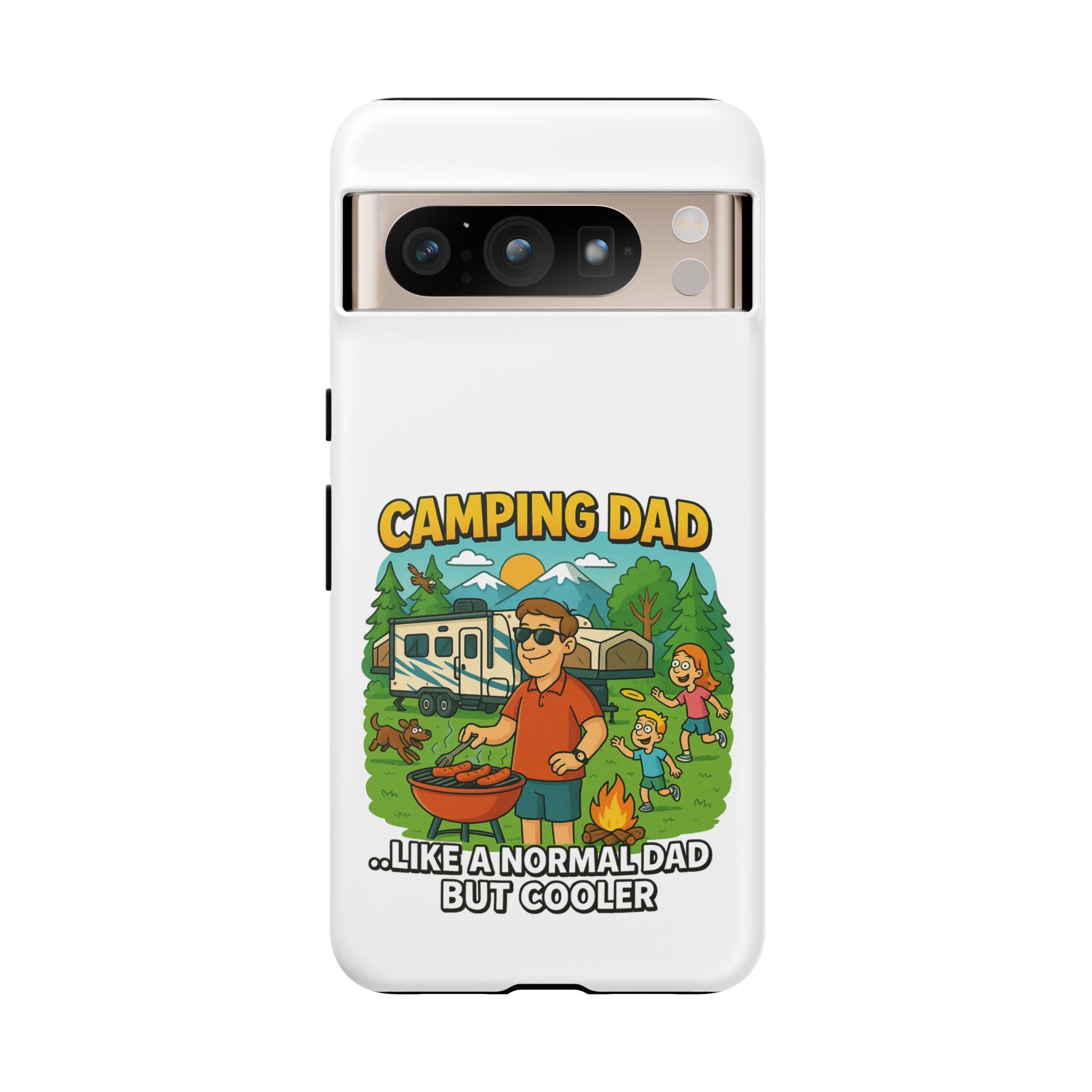 Camping Dad Phone Case - Unique Tough Cover for Outdoor Dads