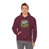 Campfire Adventure Hoodie with Retro Design, Cozy Gift for Outdoor Lovers, Perfect for Camping, Road Trips, and Casual Wear