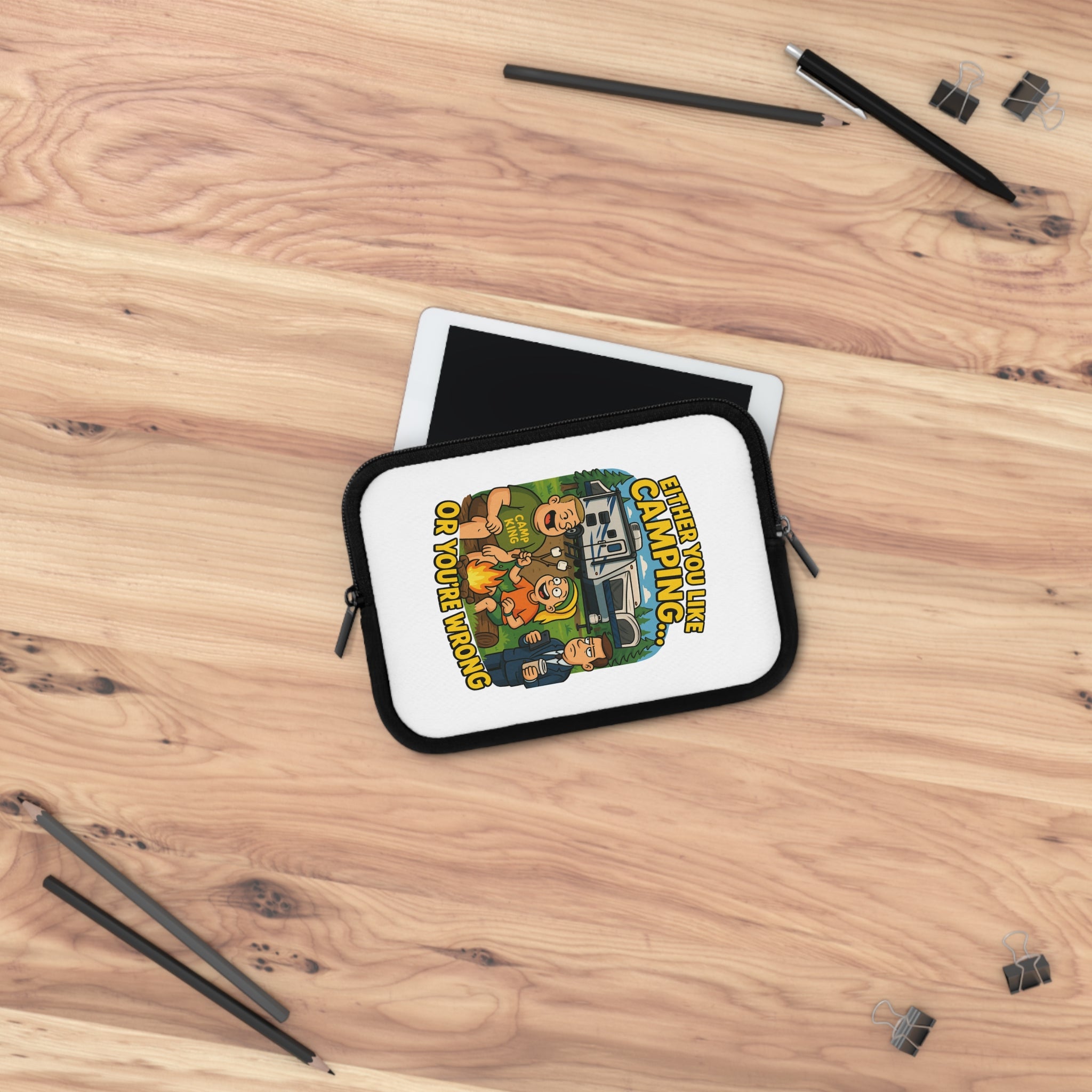 Camping Vibes Laptop Sleeve - Either You Like Camping or You're Wrong