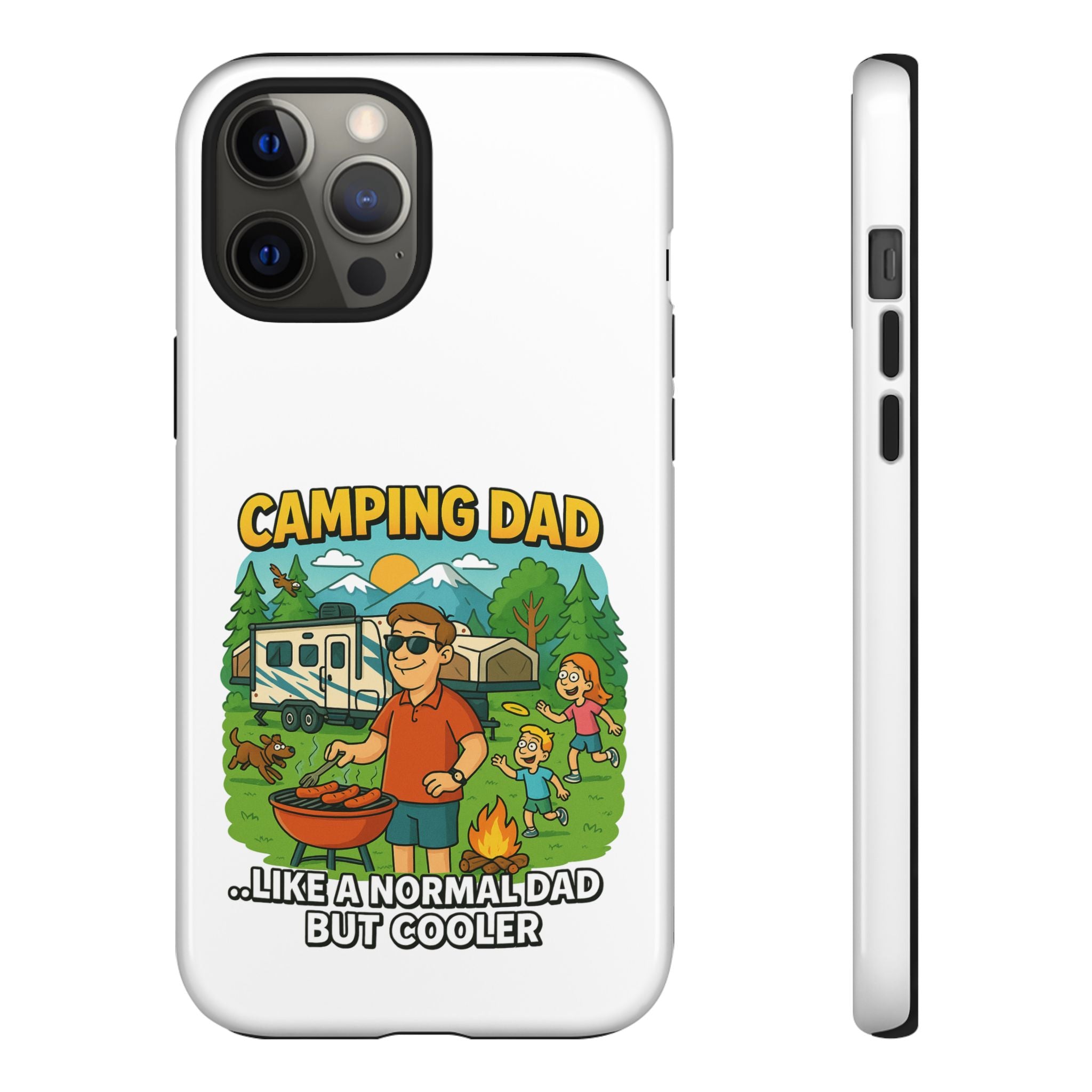 Camping Dad Phone Case - Unique Tough Cover for Outdoor Dads