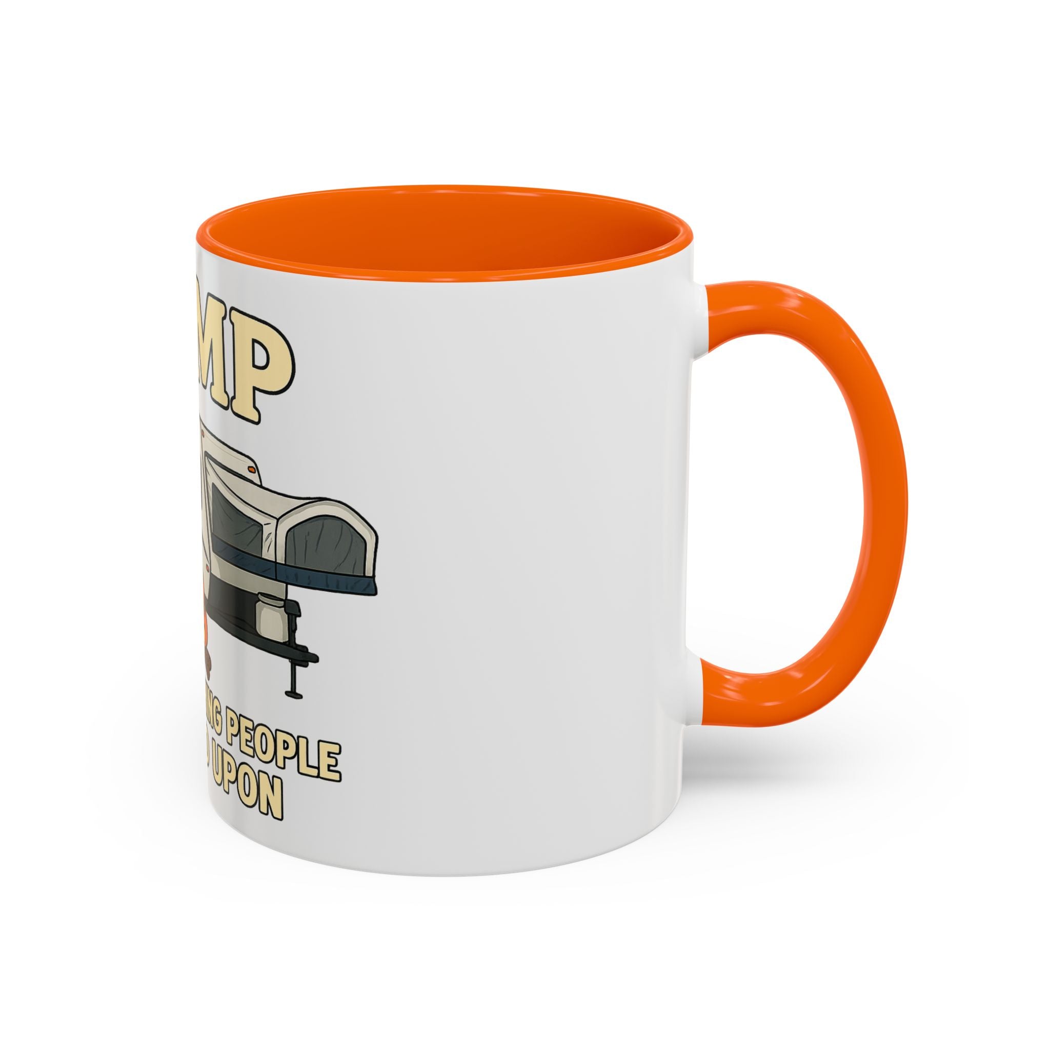 Camping Humor Coffee Mug - I Camp Because Punching People is Frowned Upon