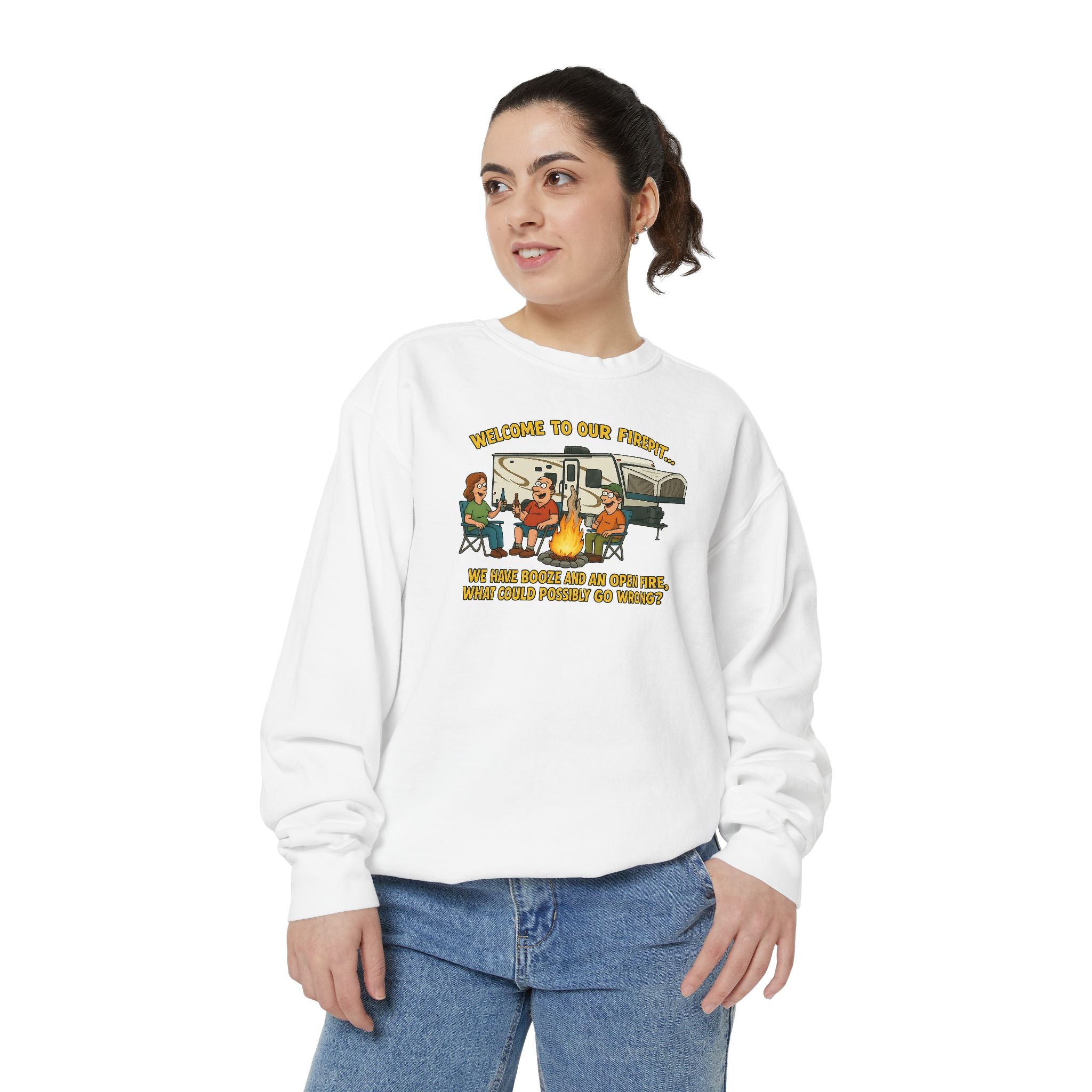 Welcome to Our Family Sweatshirt, Cozy Unisex Top, Family Gathering Apparel, Fun Gift for Friends, Casual Wear for All Occasions