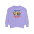 Camping Wine Sweatshirt | Unisex Garment-Dyed Pullover | Cozy Gift for Campers | Outdoor Adventures Apparel | Relaxed Fit Top