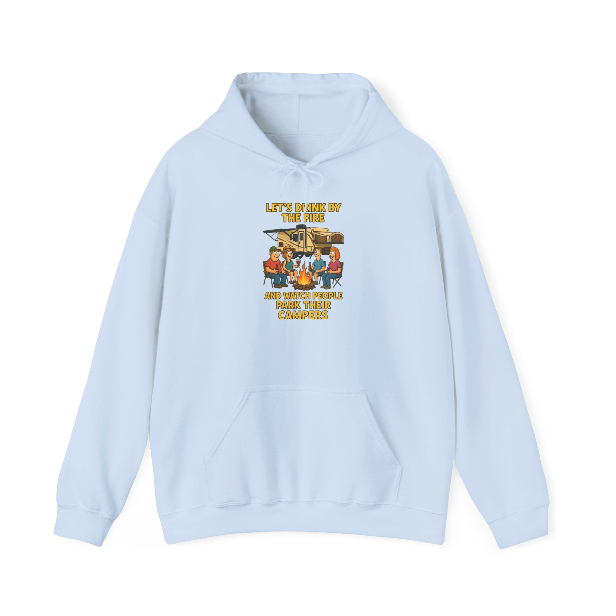 Cozy Family Gathering Hoodie - Let's Make Memories by the Fire, Family, Friends, Campfire, Gift, Holiday