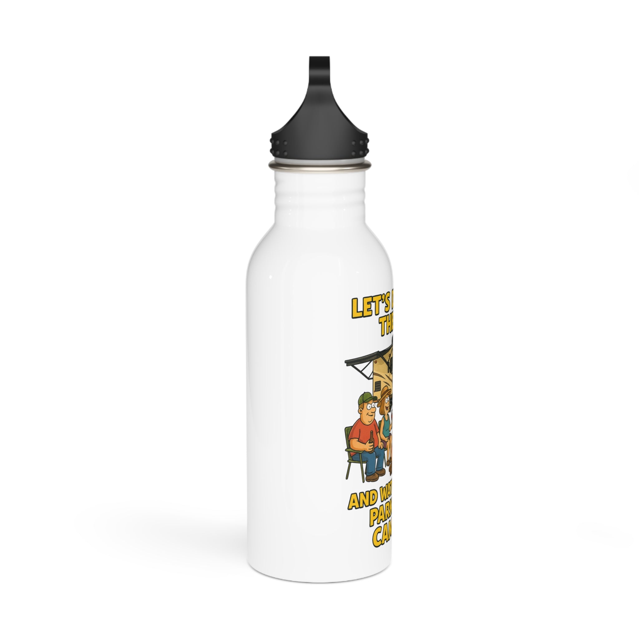 Stainless Steel Water Bottle with Funny Camping Quote, Outdoor Adventure Gear, Eco-Friendly Hydration, Perfect Gift for Campers, [...]
