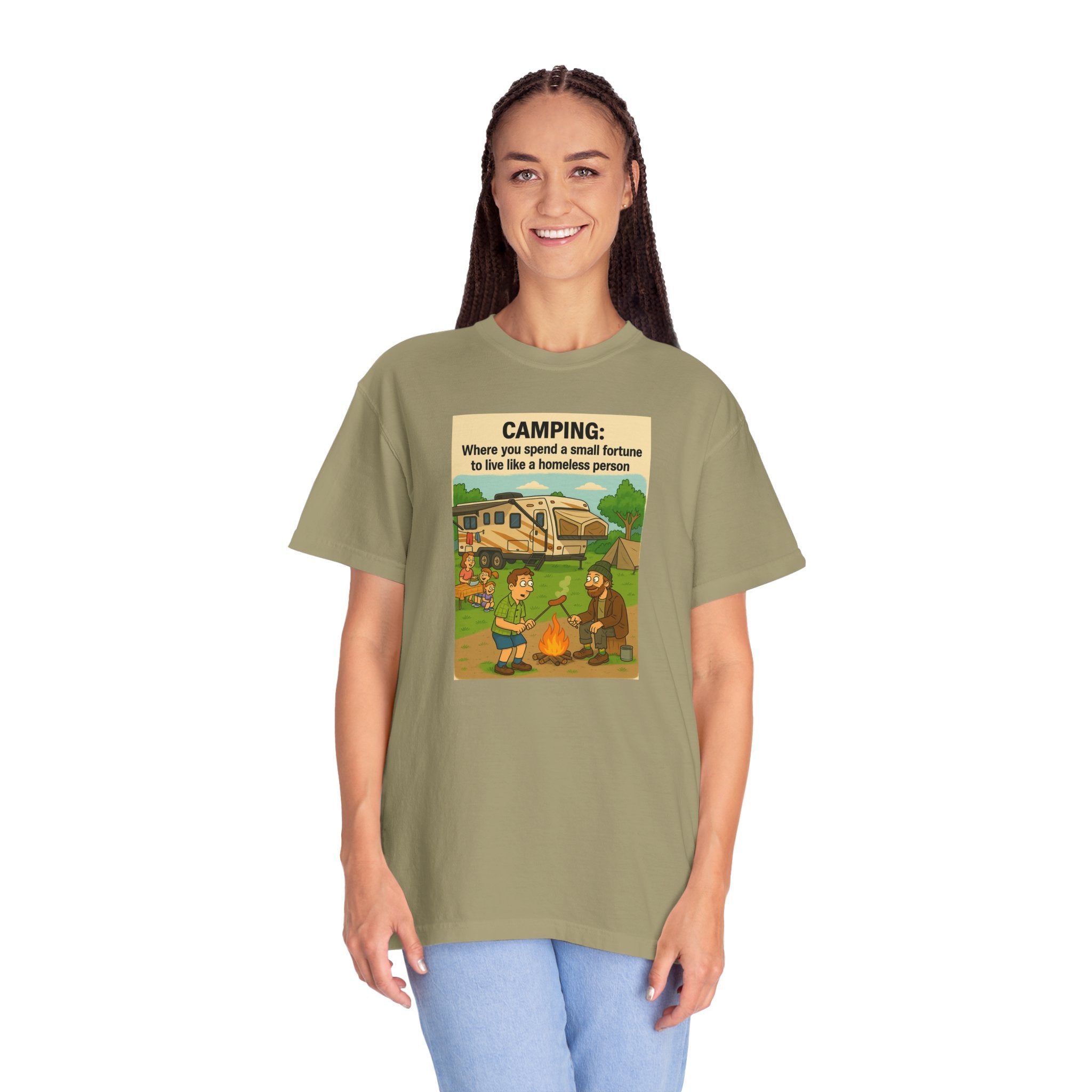 Camping Humor T-Shirt, Unisex Graphic Tee, Adventure Gift, Outdoor Lover Apparel, Funny Camping Shirt