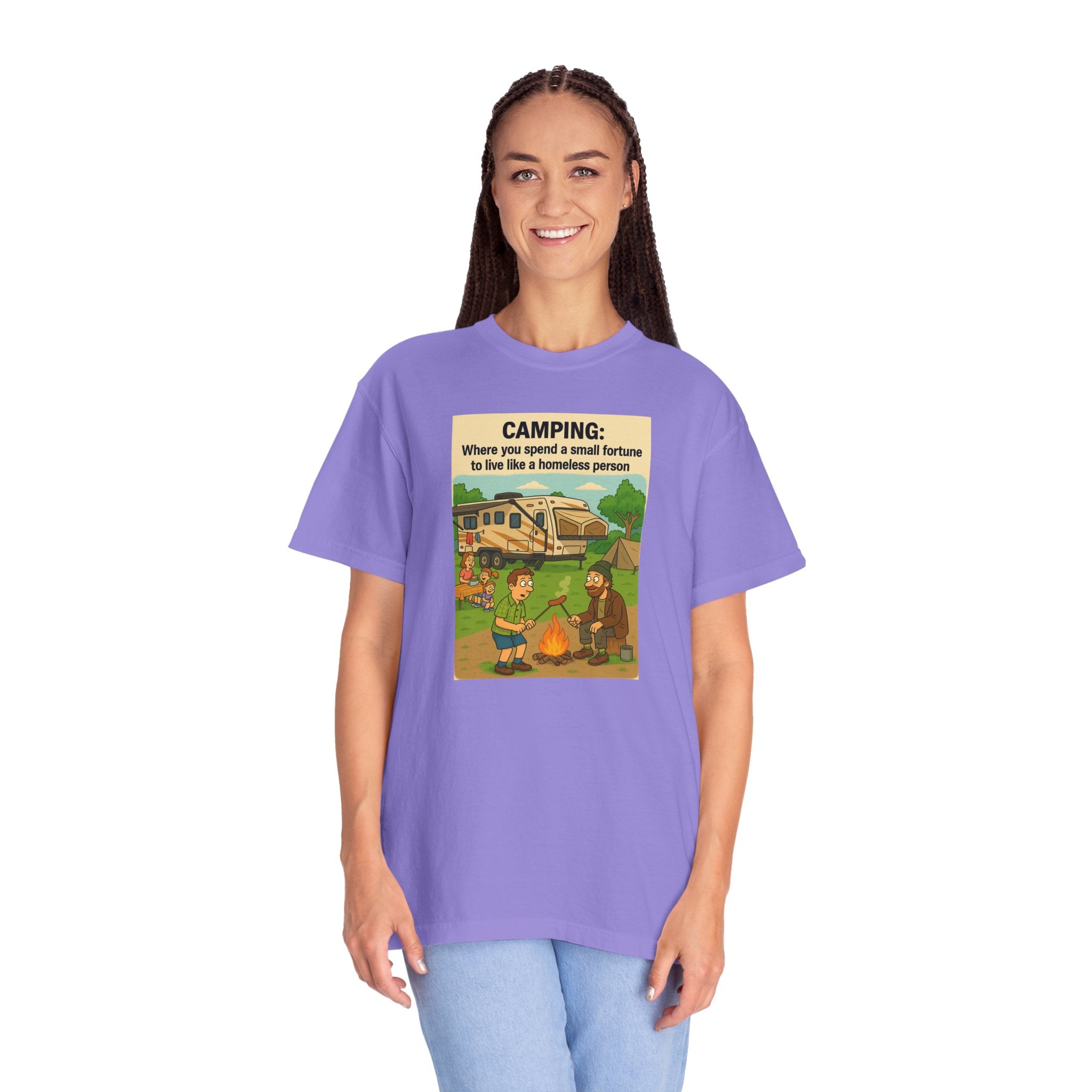 Camping Humor T-Shirt, Unisex Graphic Tee, Adventure Gift, Outdoor Lover Apparel, Funny Camping Shirt