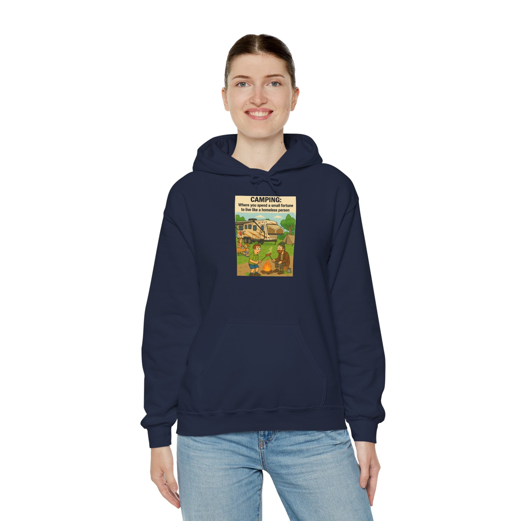 Cozy Camping Sweatshirt | Unisex Heavy Blend Hoodie, Outdoor Gear, Nature Lover Gift, Camping Apparel, Weekend Retreat Wear