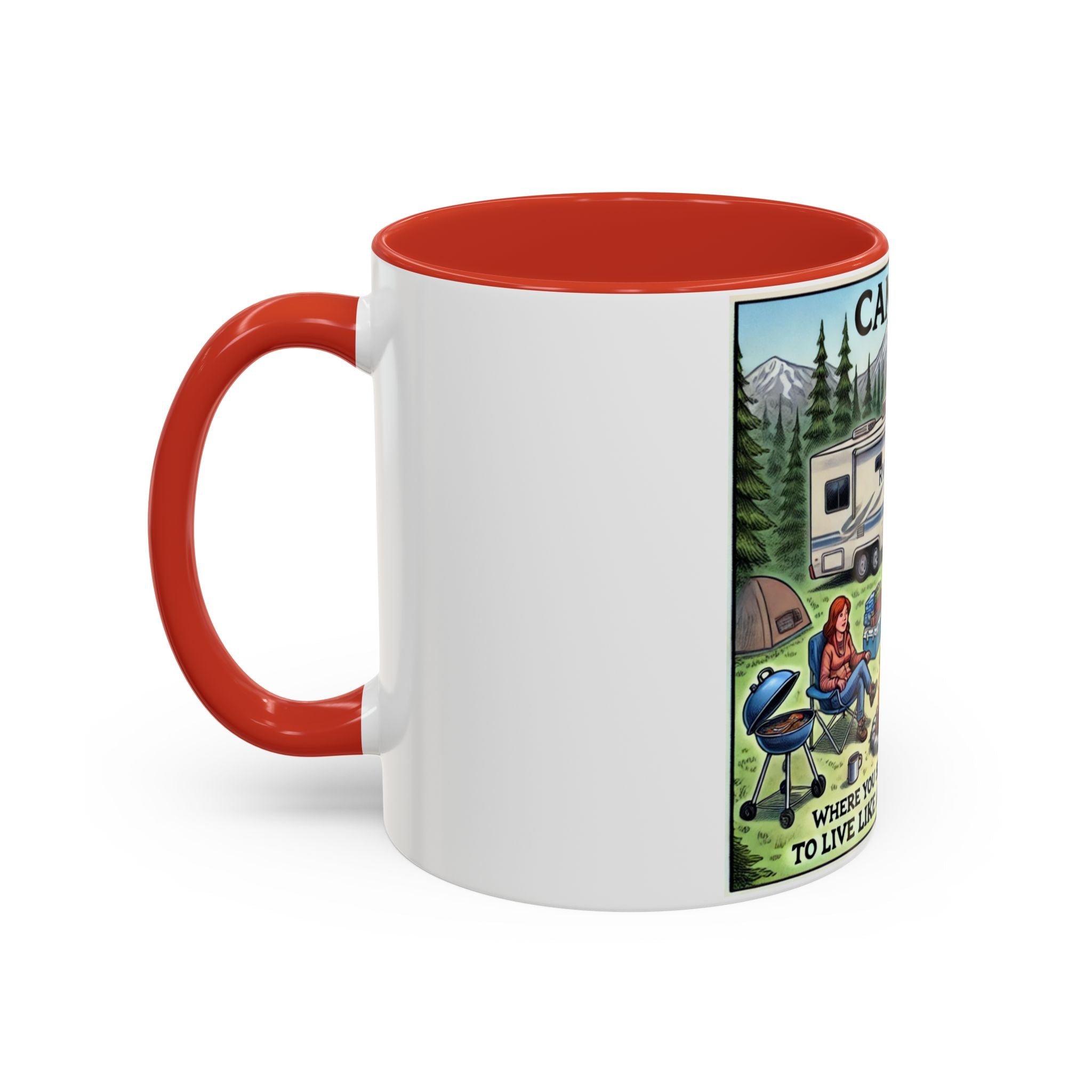 Mug - Camping Where You Spend a Small Fortune Coffee Mug (11, 15oz)