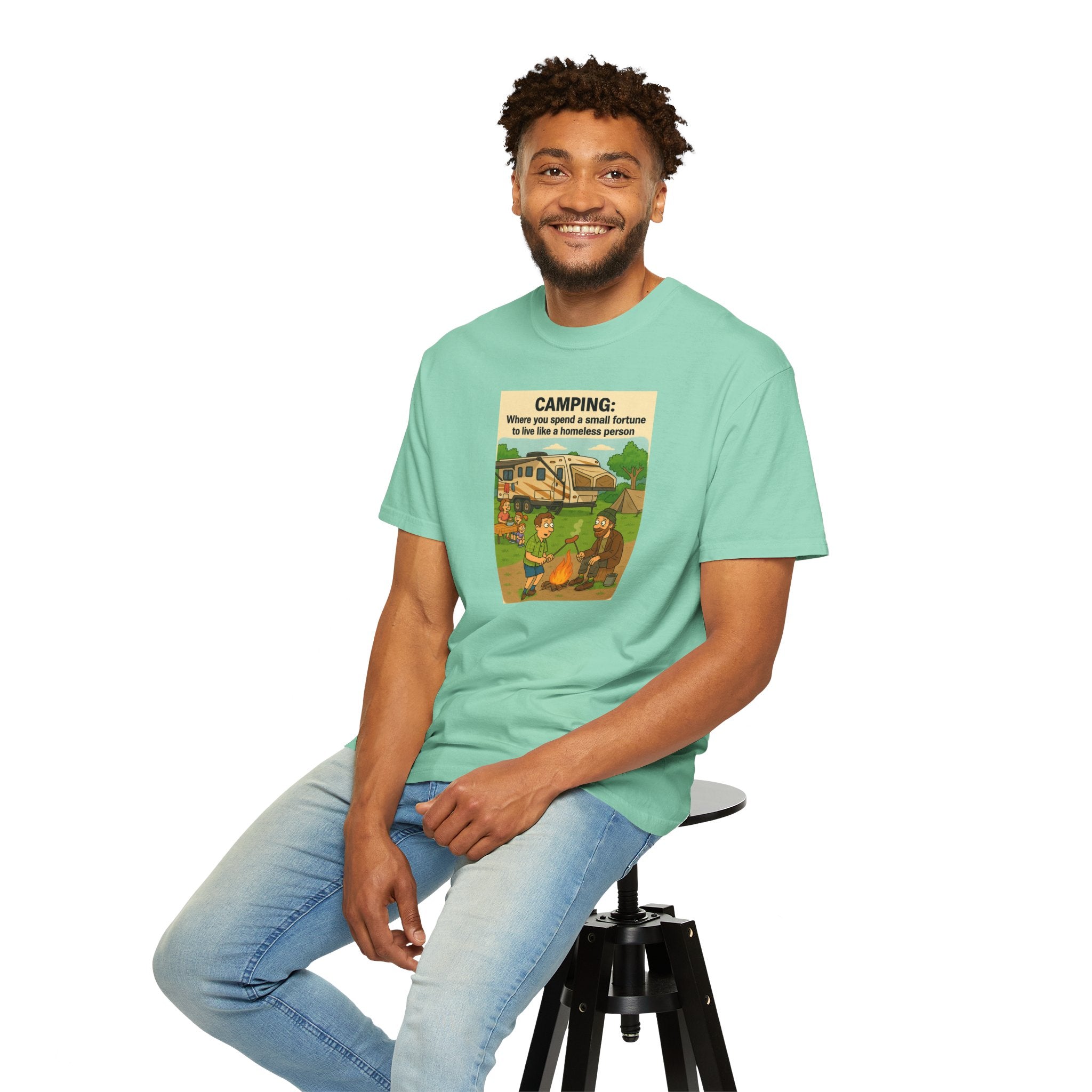 Camping Humor T-Shirt, Unisex Graphic Tee, Adventure Gift, Outdoor Lover Apparel, Funny Camping Shirt