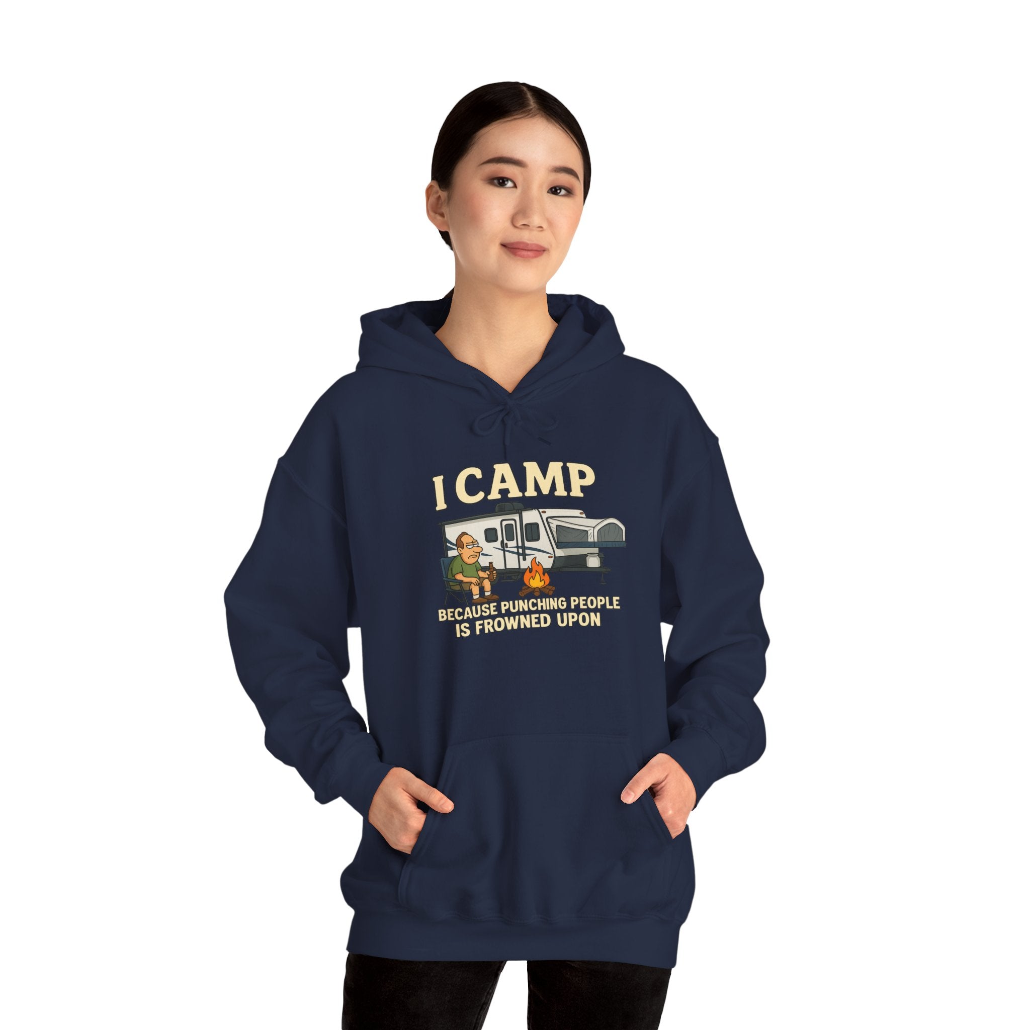I Camp Unisex Heavy Blend™ Hoodie - Perfect for Outdoor Lovers