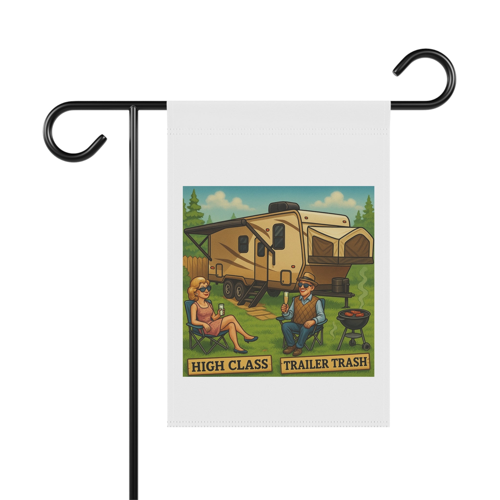 High Class Trailer Trash Garden Banner