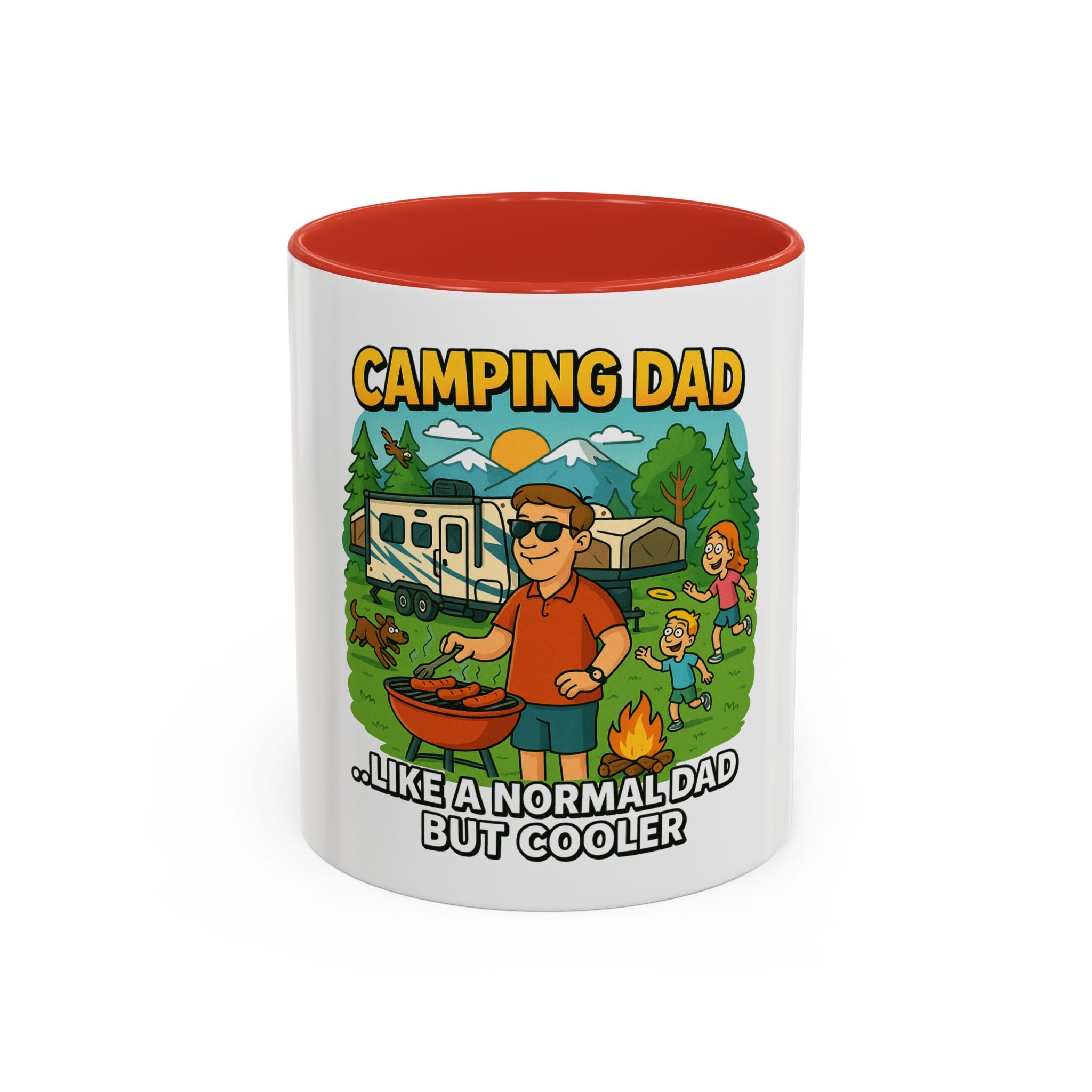 Cool Camping Dad Coffee Mug - Fun Outdoor Adventure Gift