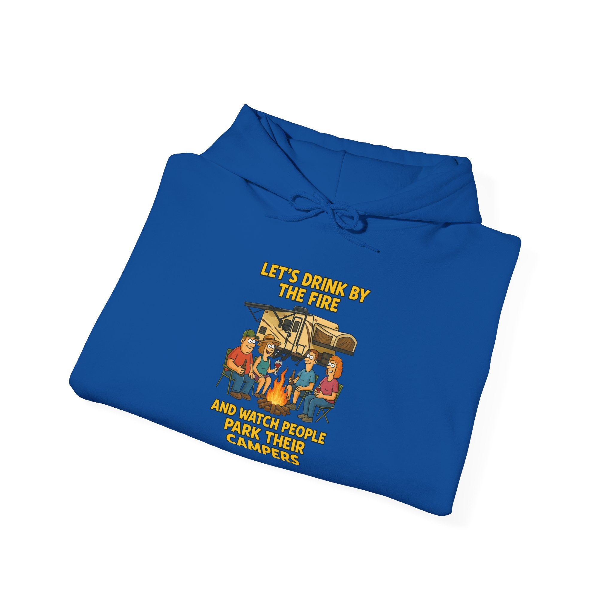 Cozy Family Gathering Hoodie - Let's Make Memories by the Fire, Family, Friends, Campfire, Gift, Holiday