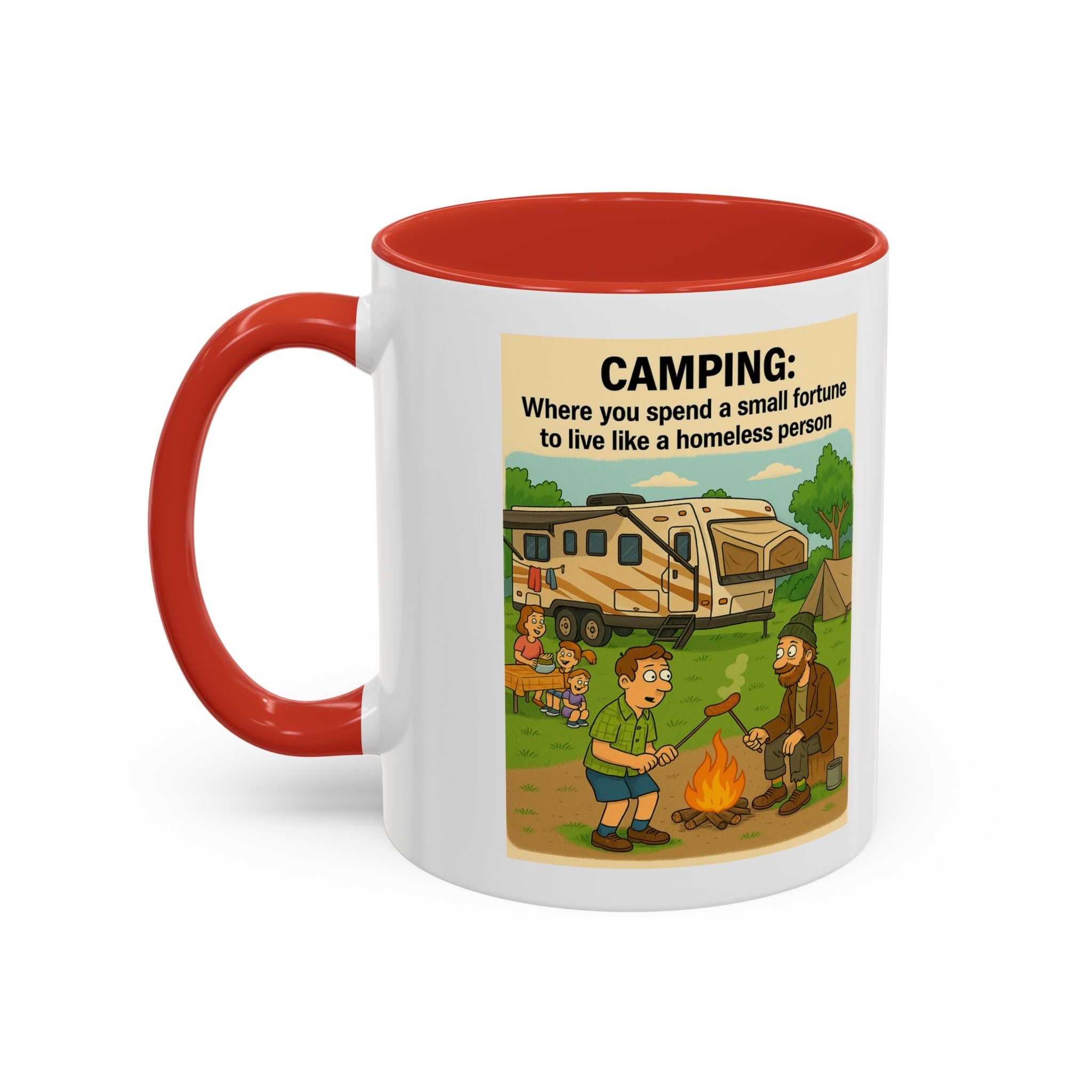 Camping Humor Coffee Mug, Hilarious Campfire Gift, Funny Mug for Outdoors Lovers, Adventure Lover's Coffee Cup, Unique Camping Present